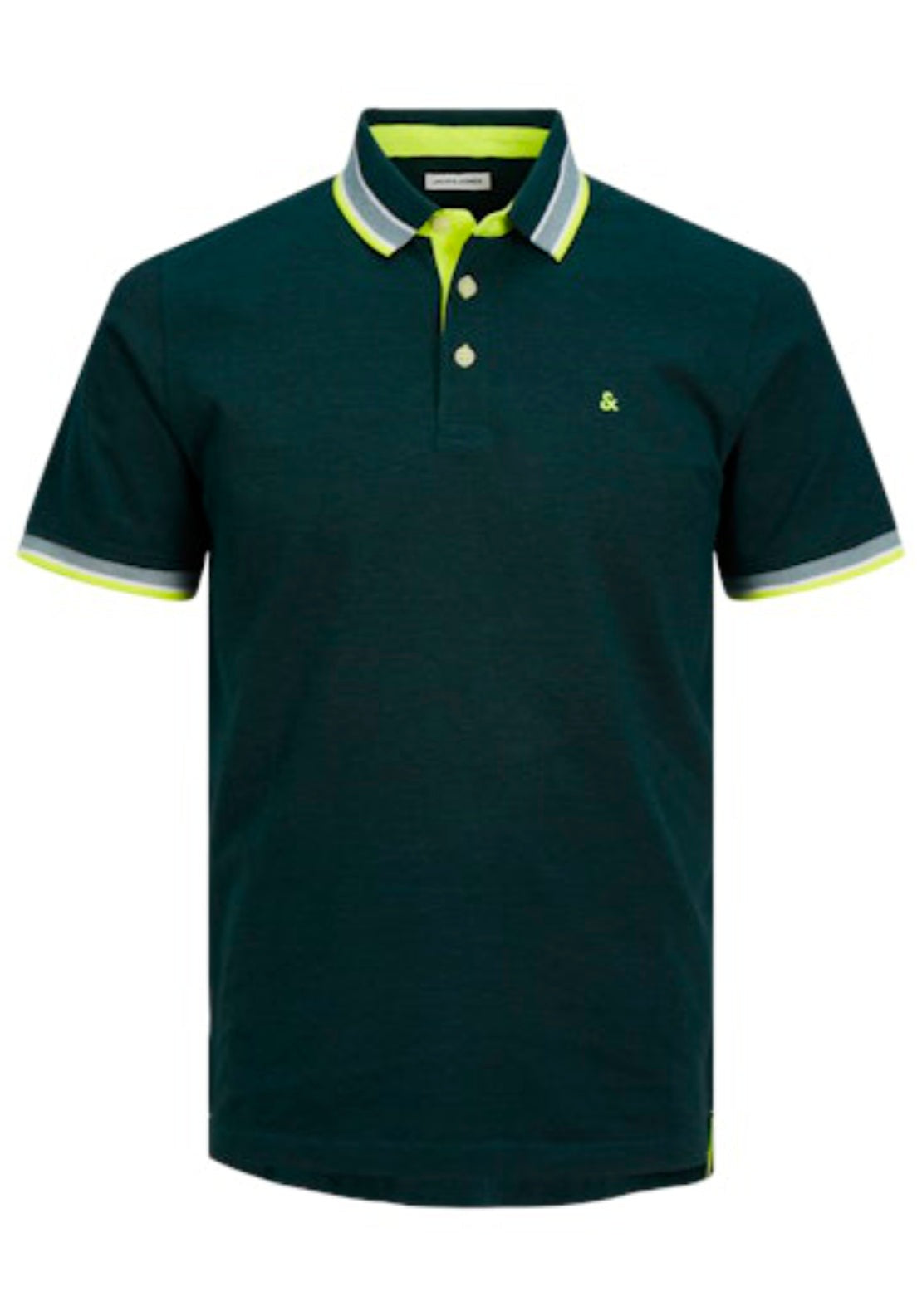 Jack &amp; Jones Essential Short Sleeve Polo Shirt - Blue 6 Shaws Department Stores