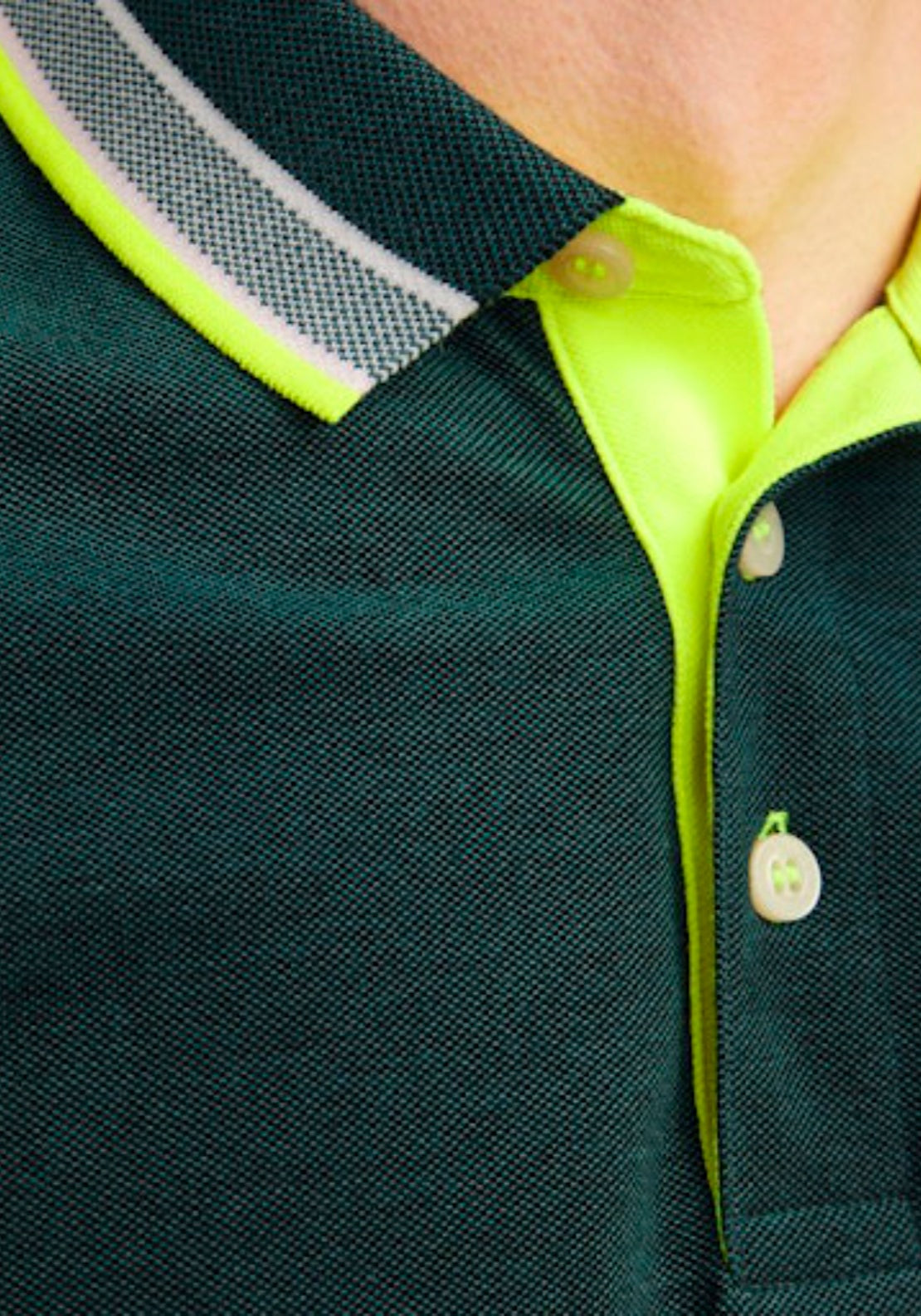 Jack &amp; Jones Essential Short Sleeve Polo Shirt - Blue 4 Shaws Department Stores