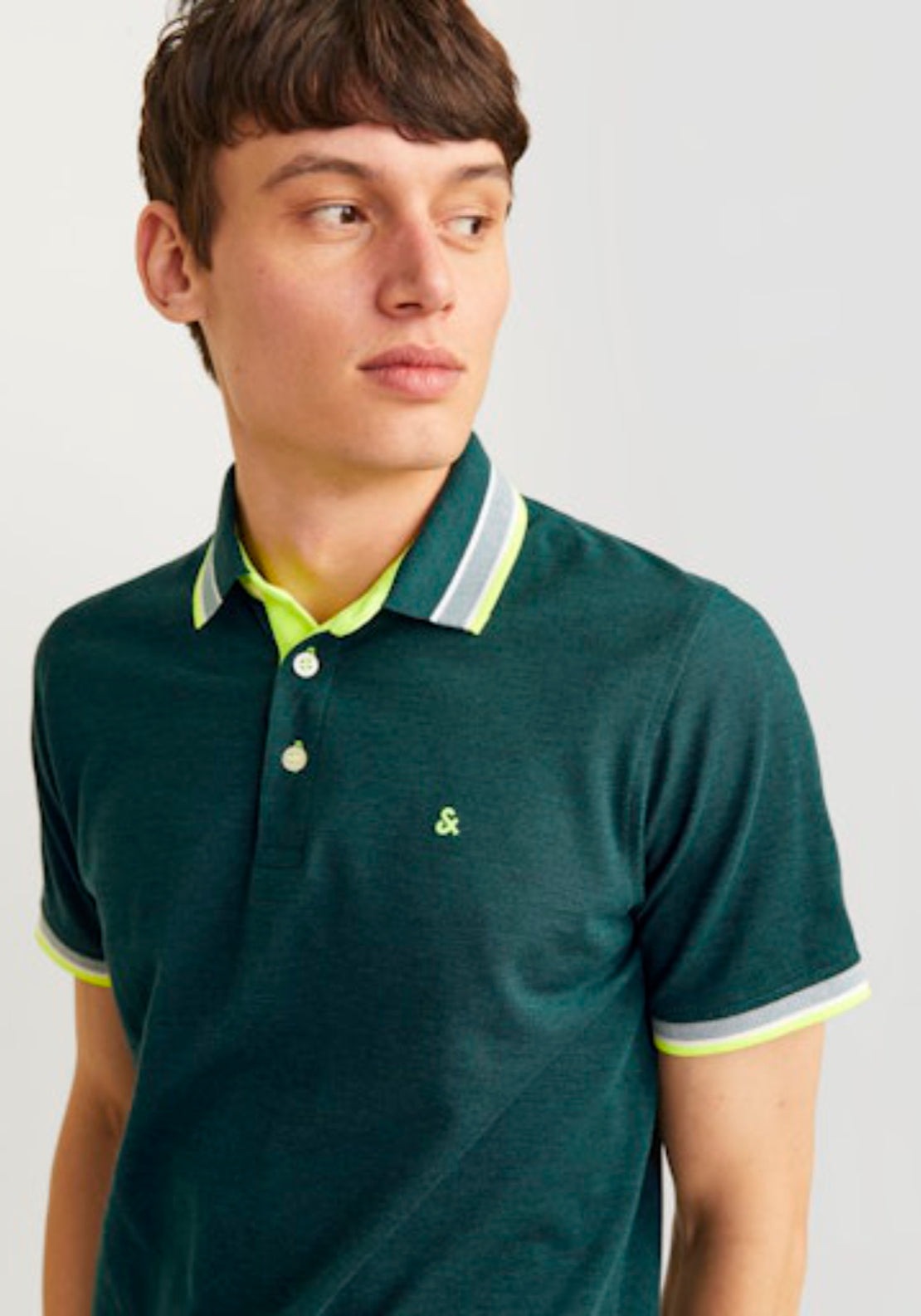 Jack &amp; Jones Essential Short Sleeve Polo Shirt - Blue 3 Shaws Department Stores