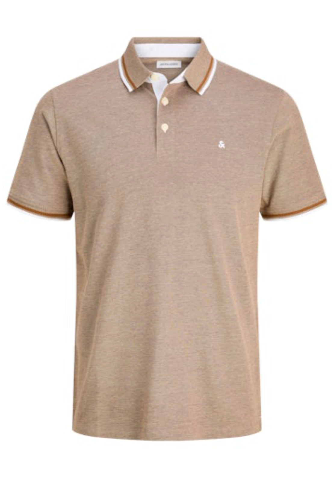 Jack &amp; Jones Essential Short Sleeve Polo Shirt - Curry 7 Shaws Department Stores