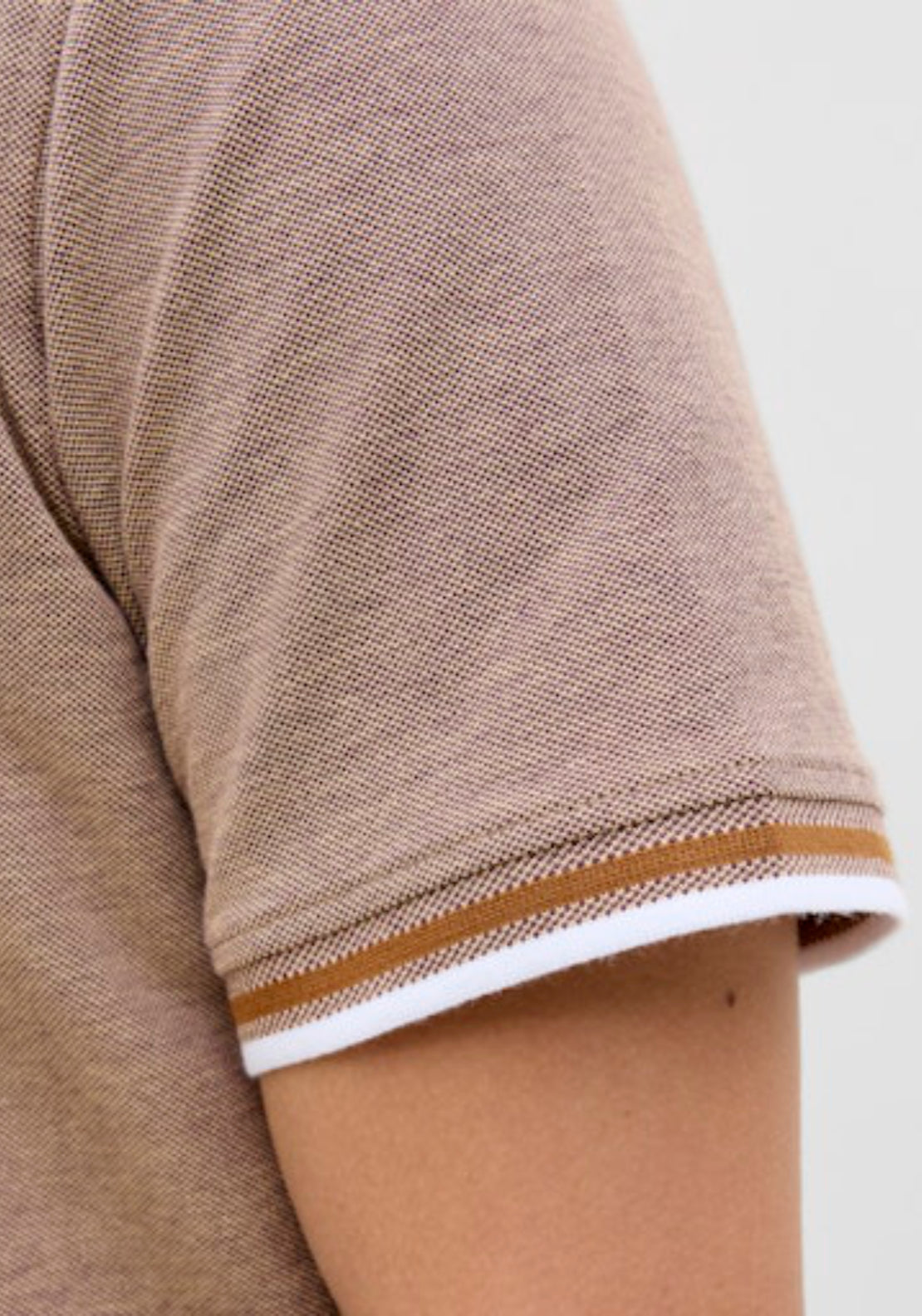 Jack &amp; Jones Essential Short Sleeve Polo Shirt - Curry 5 Shaws Department Stores