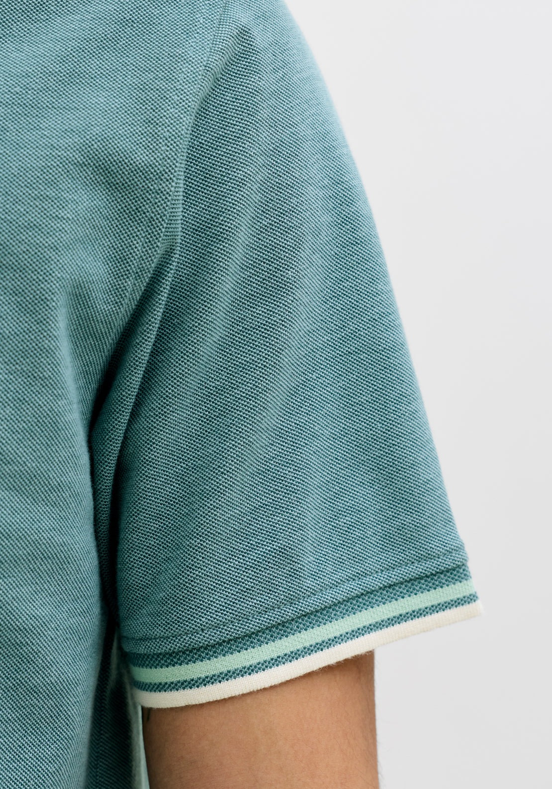 Jack &amp; Jones Short Sleeve Plain Polo Shirt - Atlantic Deep 6 Shaws Department Stores