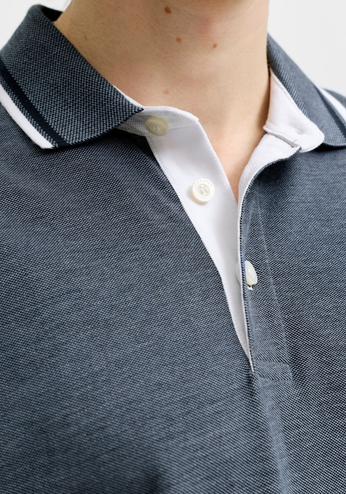 Jack &amp; Jones Paulos Short Sleeve Polo - Blue 4 Shaws Department Stores