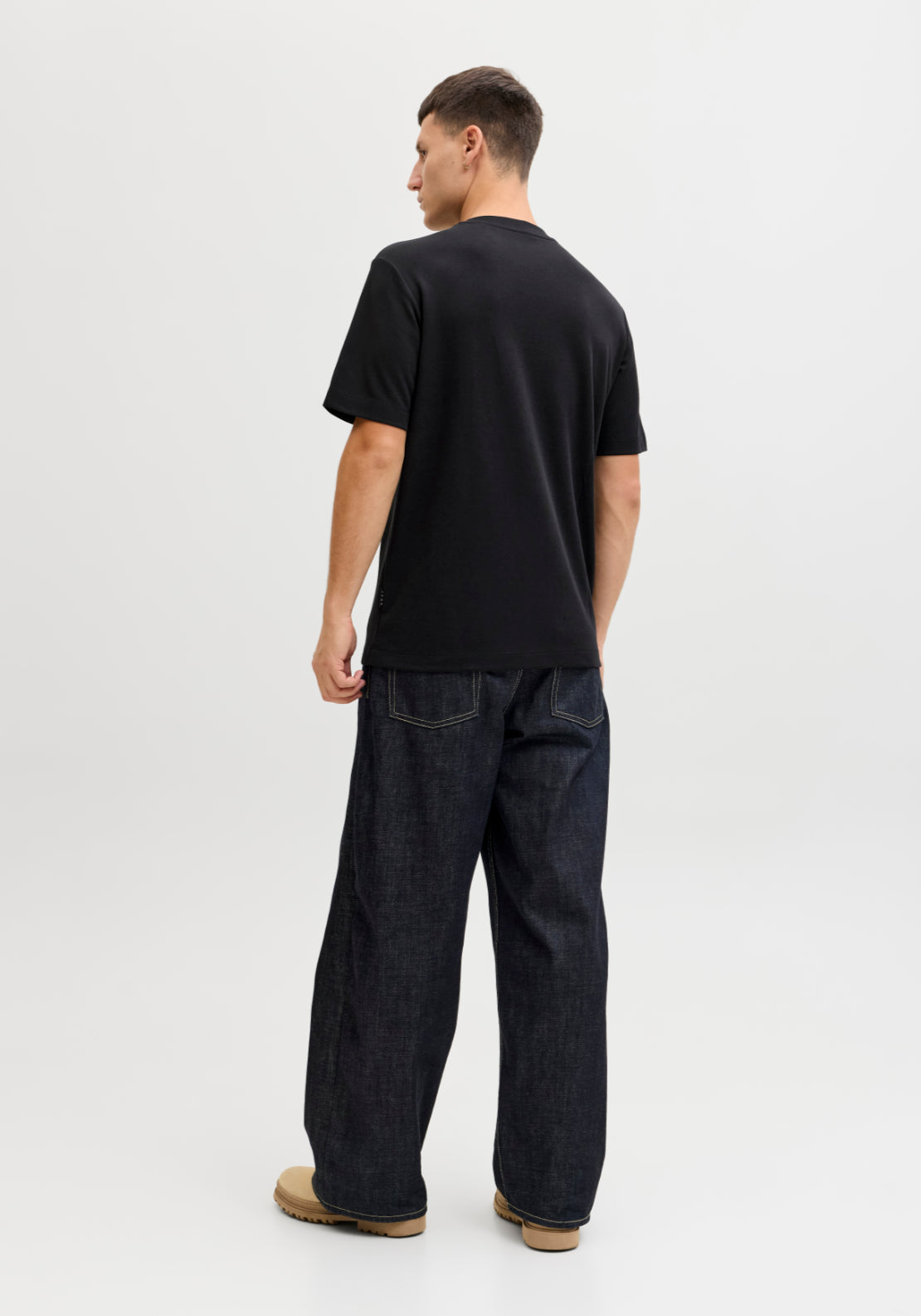 Jack &amp; Jones Short Sleeve T-Shirt - Black 2 Shaws Department Stores