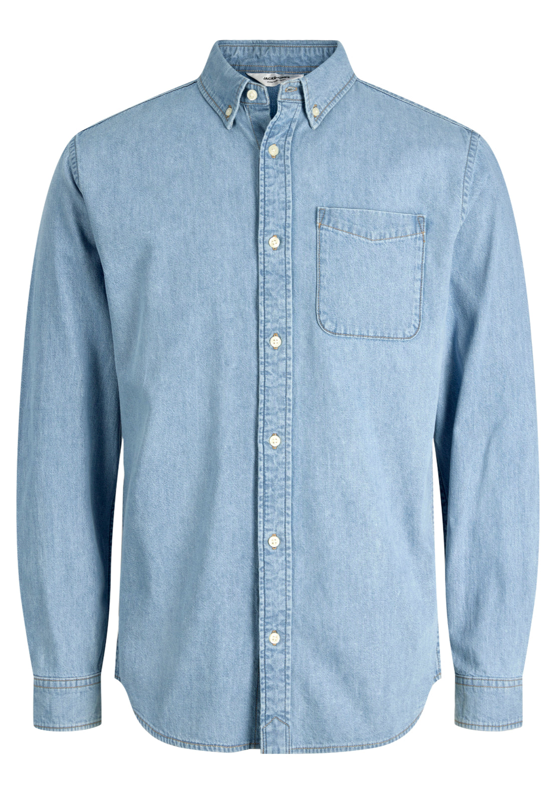 Jack &amp; Jones Regular Fit Denim Shirt - Blue 6 Shaws Department Stores