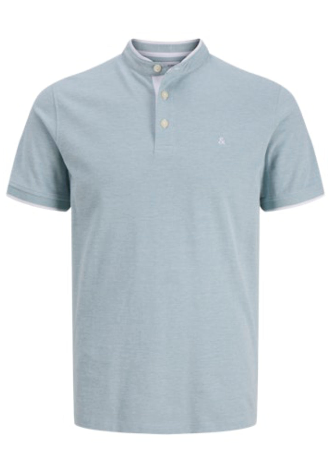 Jack &amp; Jones Casual Plain Polo Shirt - Blue 7 Shaws Department Stores