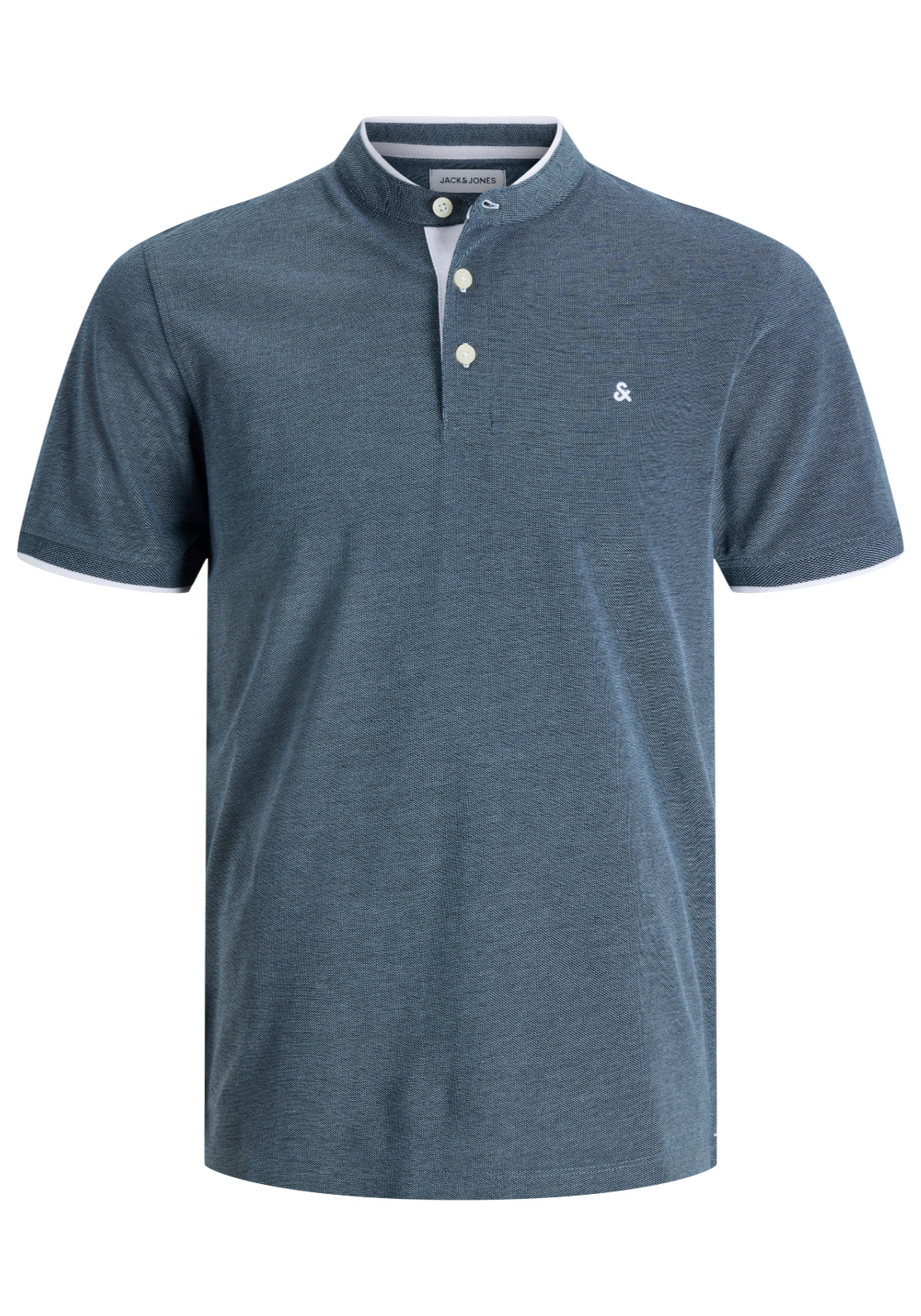 Jack &amp; Jones Mao Casual Polo - Blue 7 Shaws Department Stores