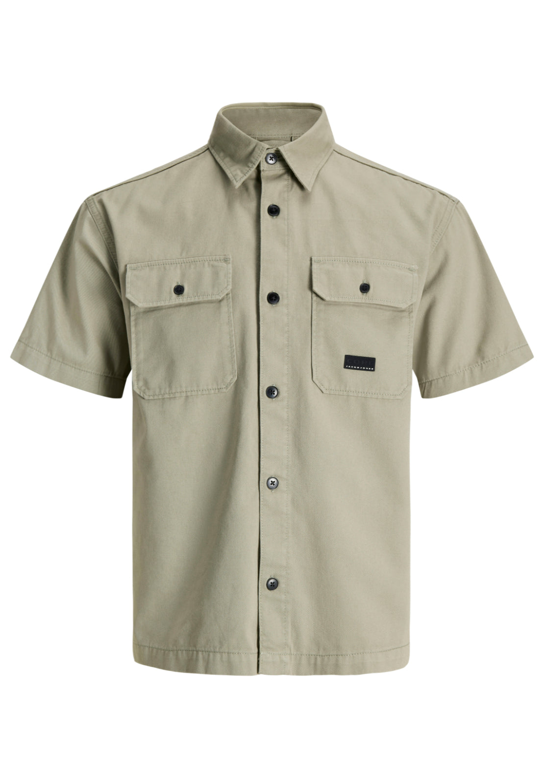 Jack &amp; Jones Short sleeve Classic Fusion Shirt - Shadow 8 Shaws Department Stores