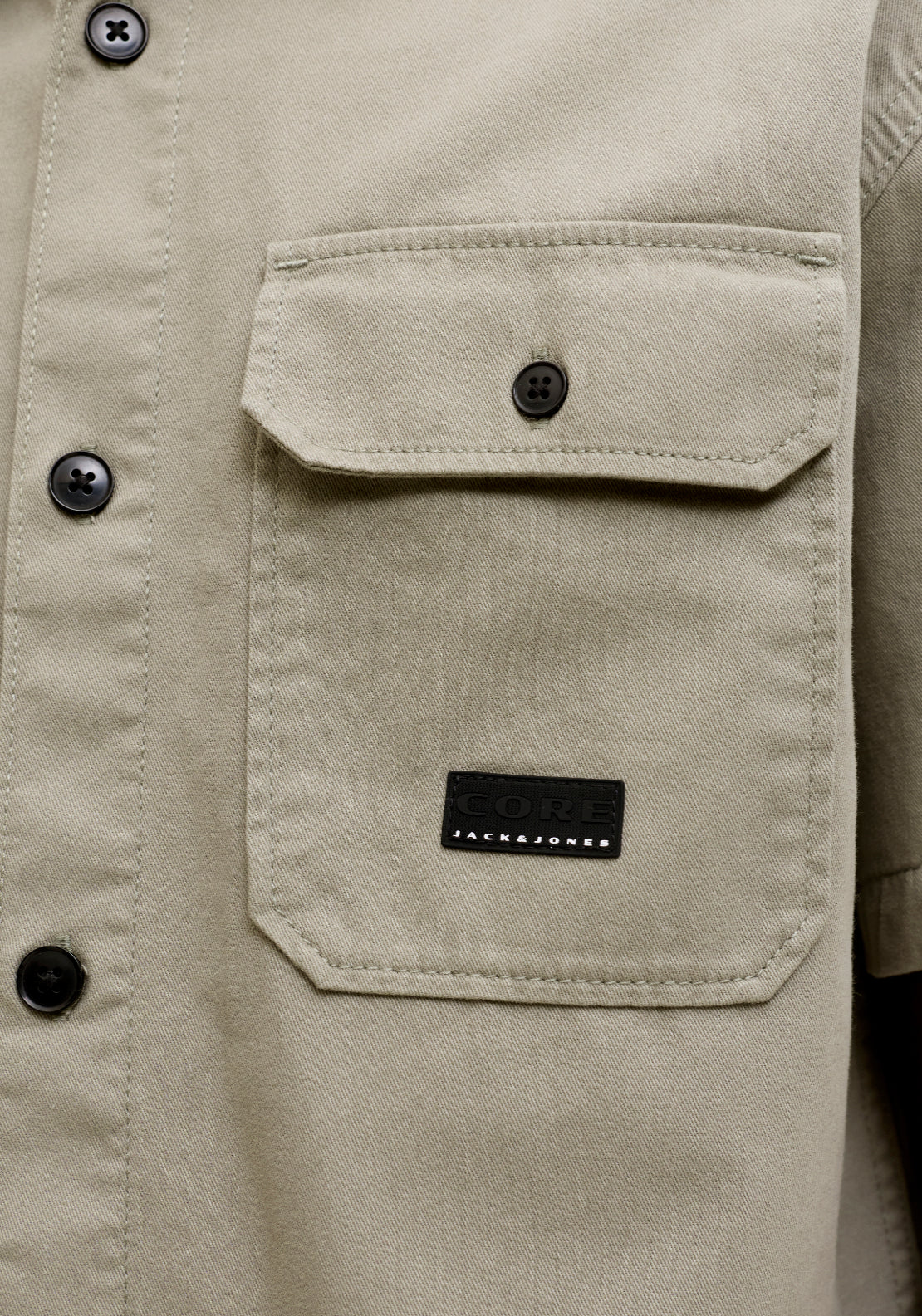 Jack &amp; Jones Short sleeve Classic Fusion Shirt - Shadow 4 Shaws Department Stores