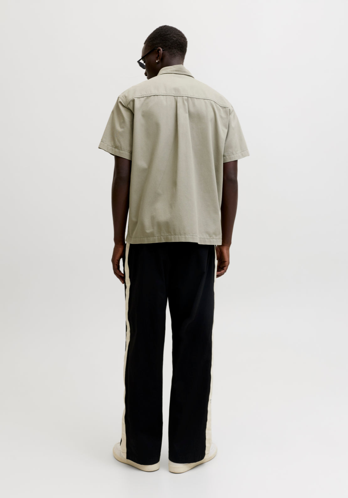 Jack &amp; Jones Short sleeve Classic Fusion Shirt - Shadow 2 Shaws Department Stores