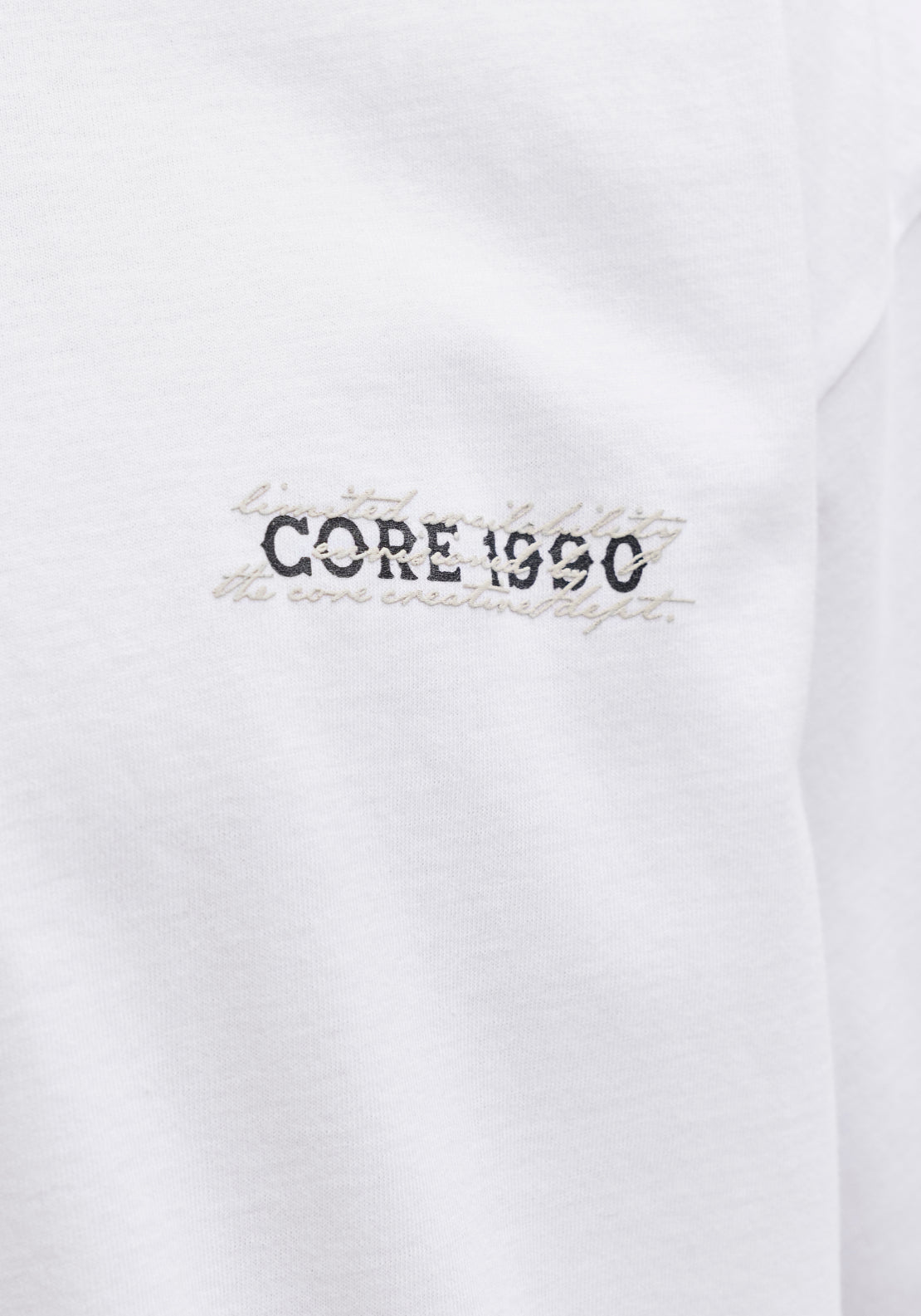 Jack &amp; Jones Short Sleeve Script Back Print Tee - White 4 Shaws Department Stores