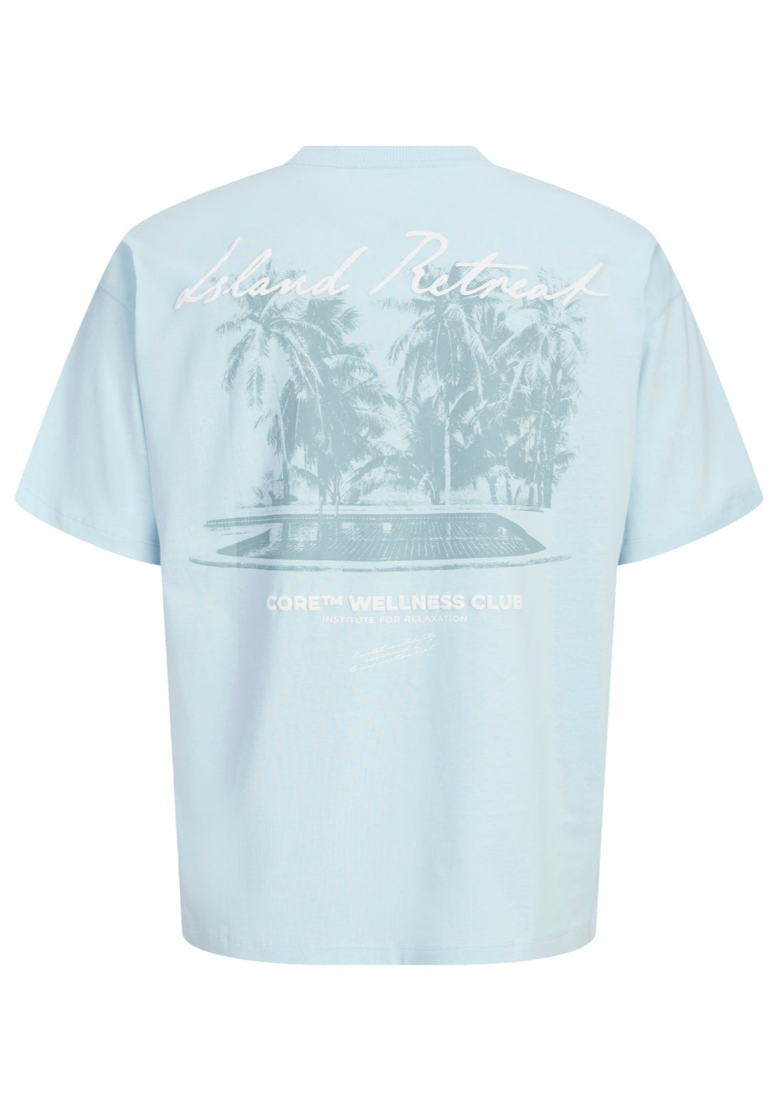 Jack &amp; Jones Short Sleeve Script Back Print Tee - Omphalodes 8 Shaws Department Stores