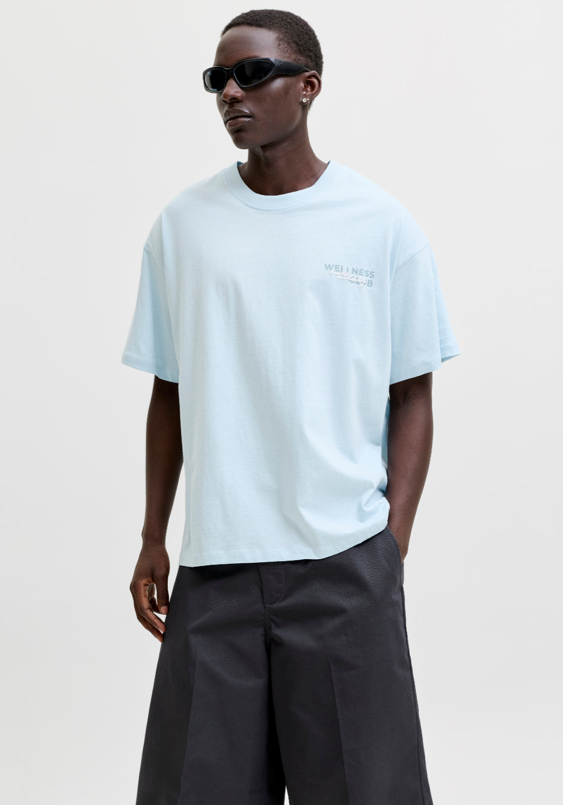 Jack &amp; Jones Short Sleeve Script Back Print Tee - Omphalodes 1 Shaws Department Stores