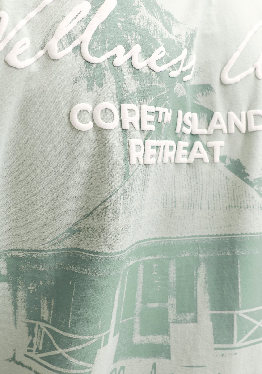 Jack &amp; Jones Short Sleeve Script Back Print Tee - Aqua Gray 5 Shaws Department Stores