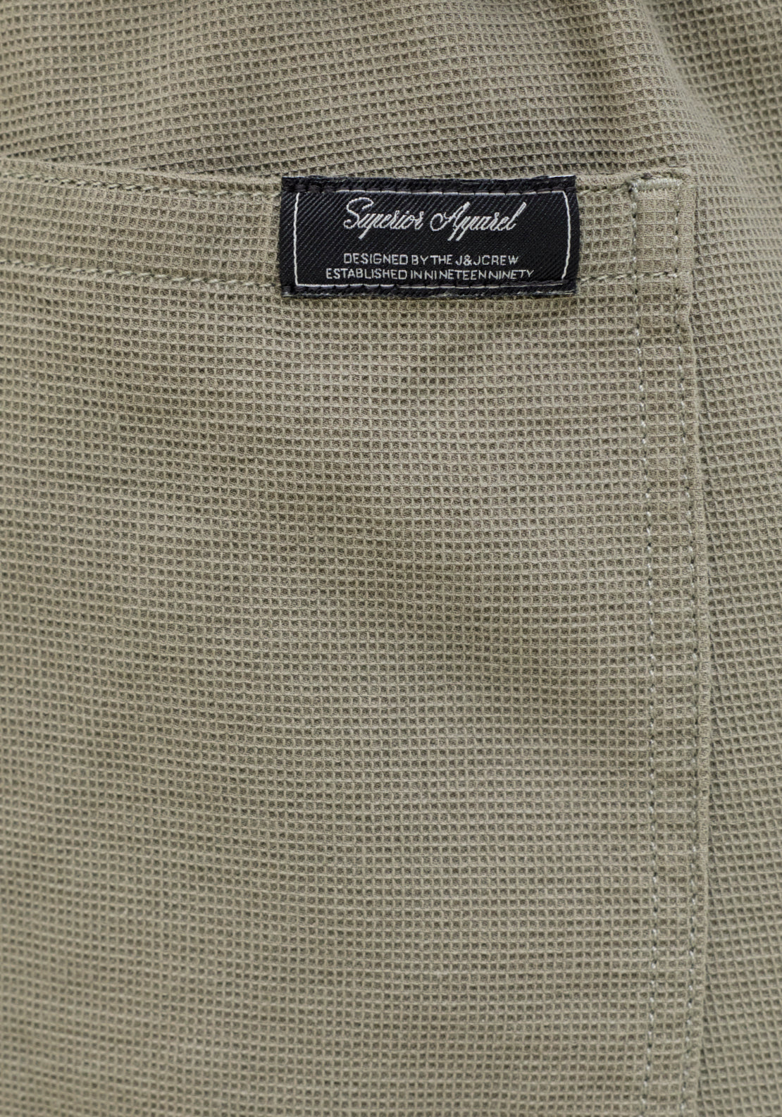 Jack &amp; Jones Waffle Resort Shorts - Vetiver 5 Shaws Department Stores