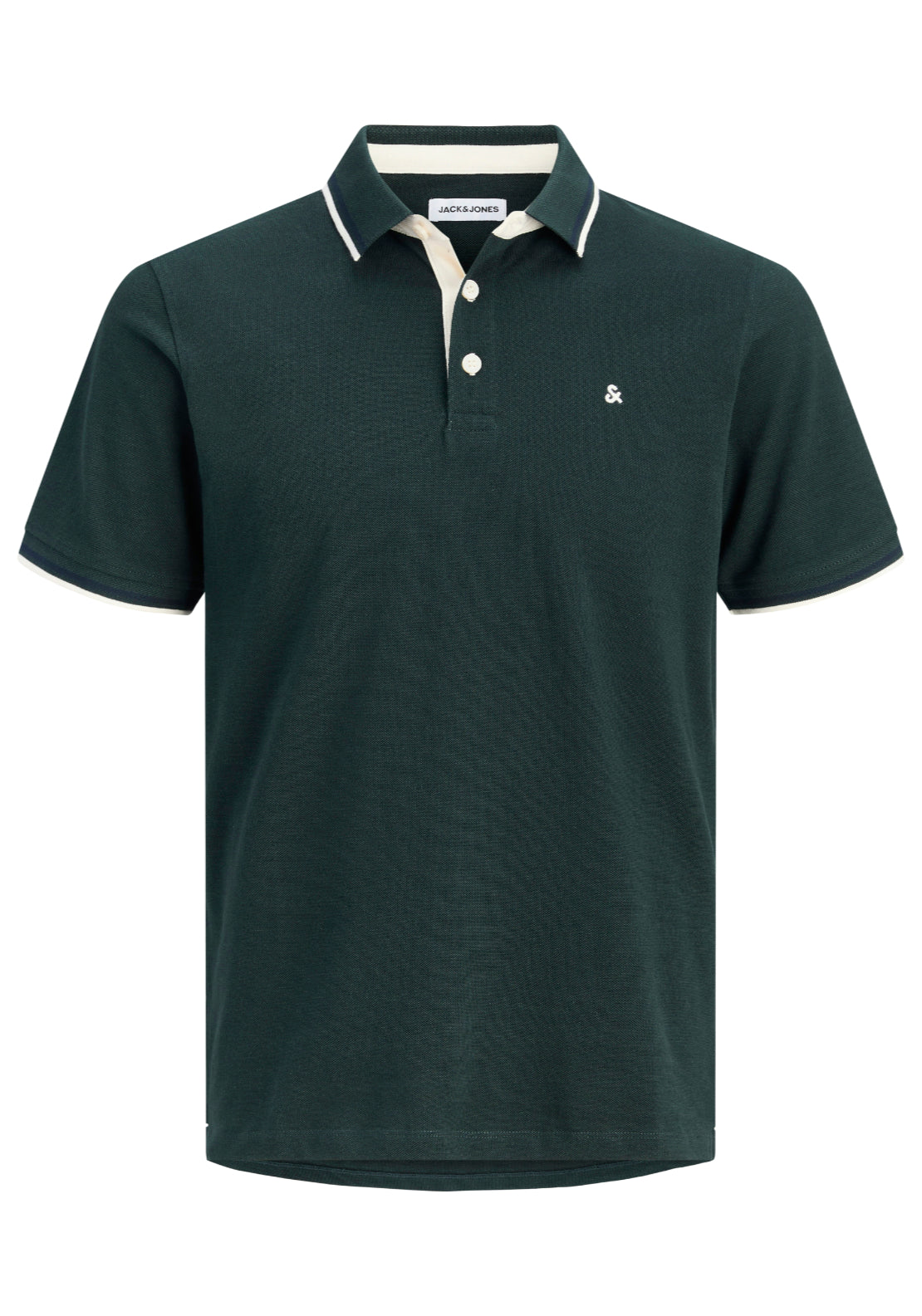 Jack &amp; Jones Paulos Short Sleeve Polo - Scarab Play 7 Shaws Department Stores