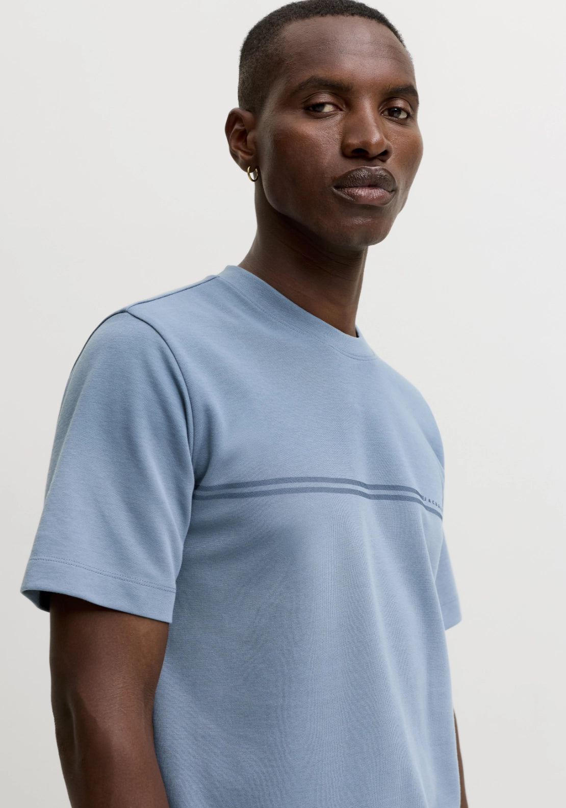 Casual Graphic Tee - Blue