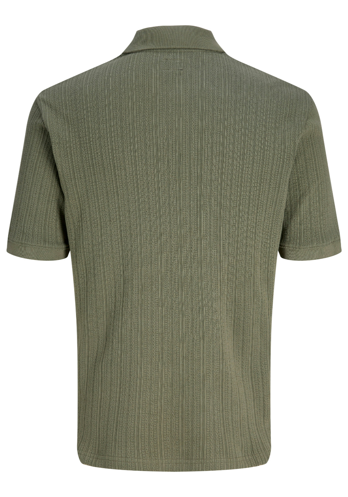 Jack &amp; Jones Short Sleeve Cotton Polo - Smokey Olive 8 Shaws Department Stores