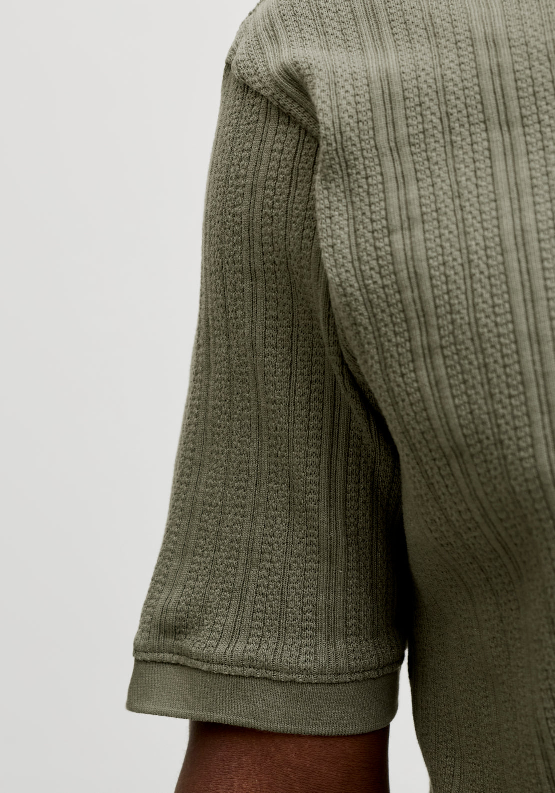 Jack &amp; Jones Short Sleeve Cotton Polo - Smokey Olive 4 Shaws Department Stores