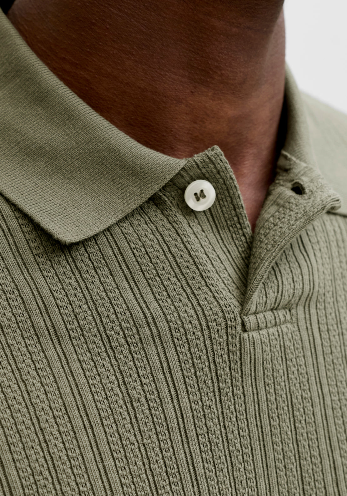 Jack &amp; Jones Short Sleeve Cotton Polo - Smokey Olive 5 Shaws Department Stores