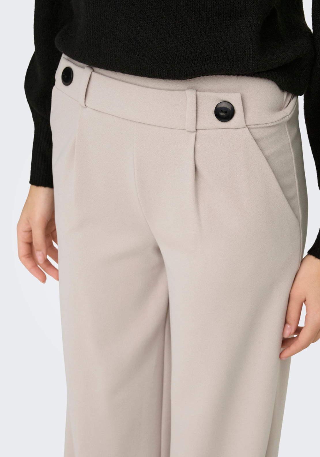 Jdy Wide Leg Trousers L32 - Grey 3 Shaws Department Stores