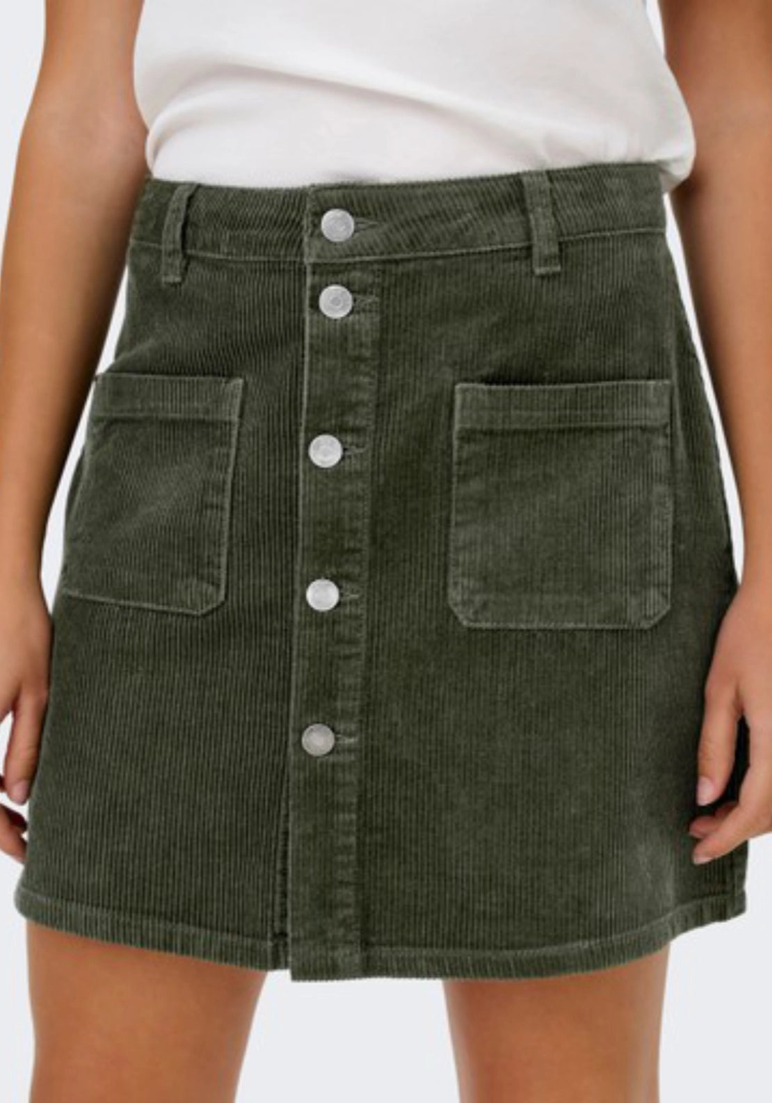 Shiraz Corduroy Skirt - Forest Night