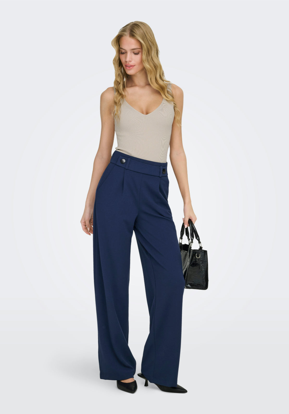 Jdy Geggo Life Long Trousers - Black 4 Shaws Department Stores