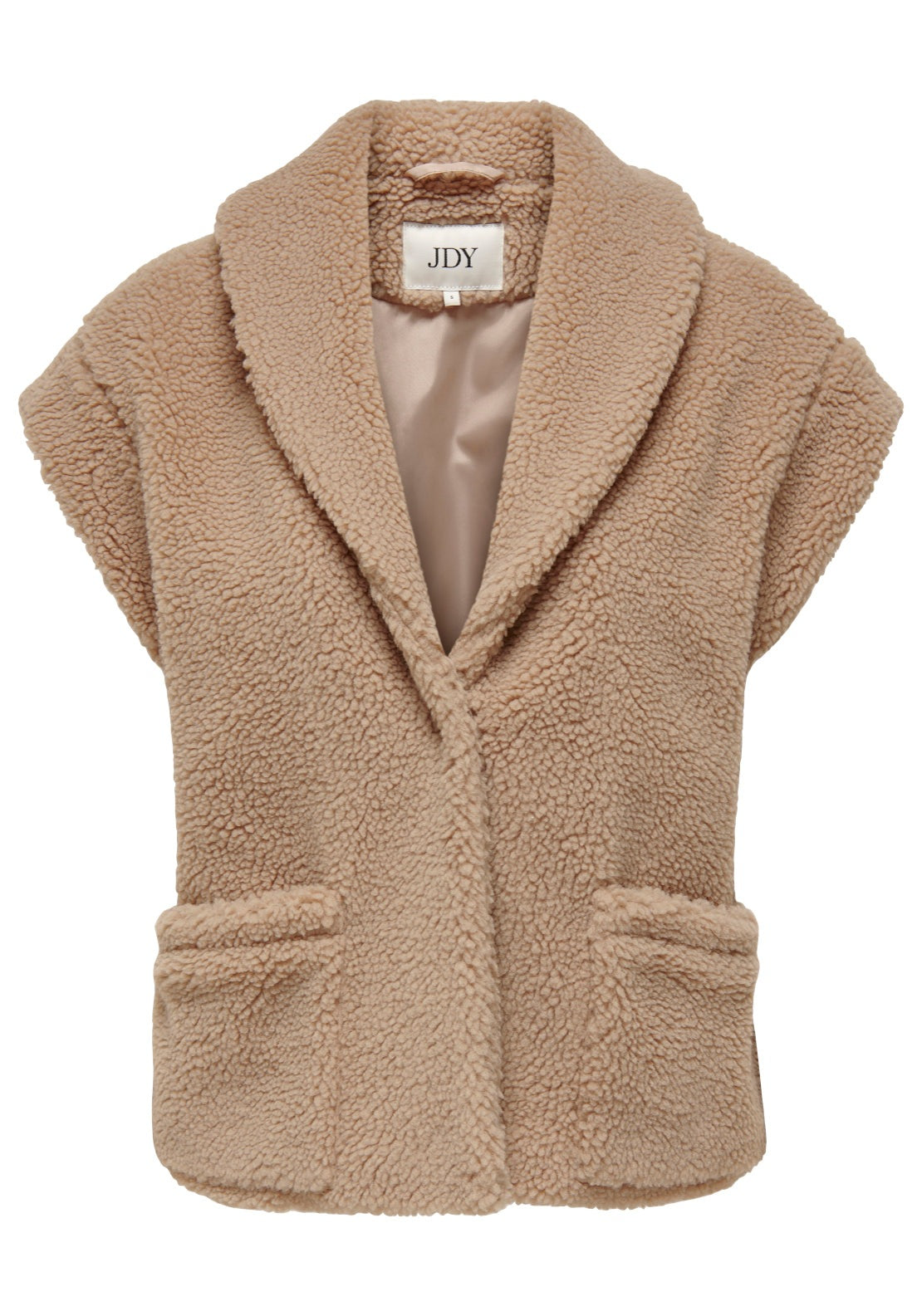 Jdy Birdy Teddy Waistcoat - Stucco 6 Shaws Department Stores