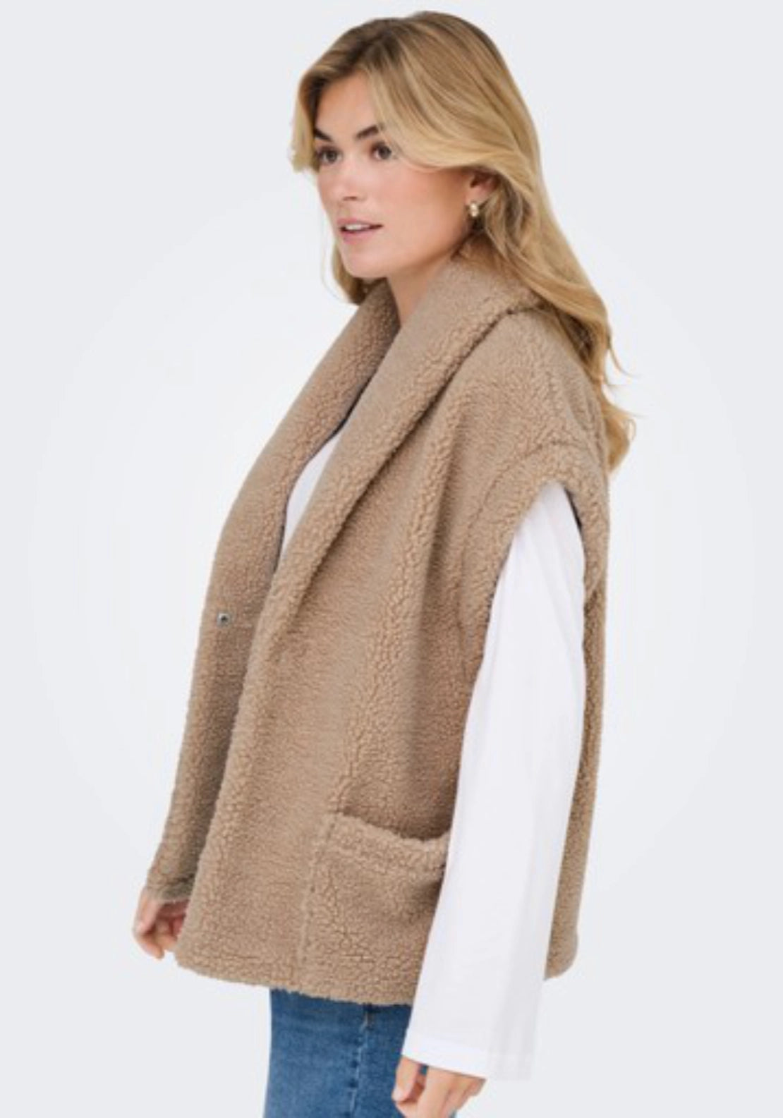 Birdy Teddy Waistcoat - Stucco