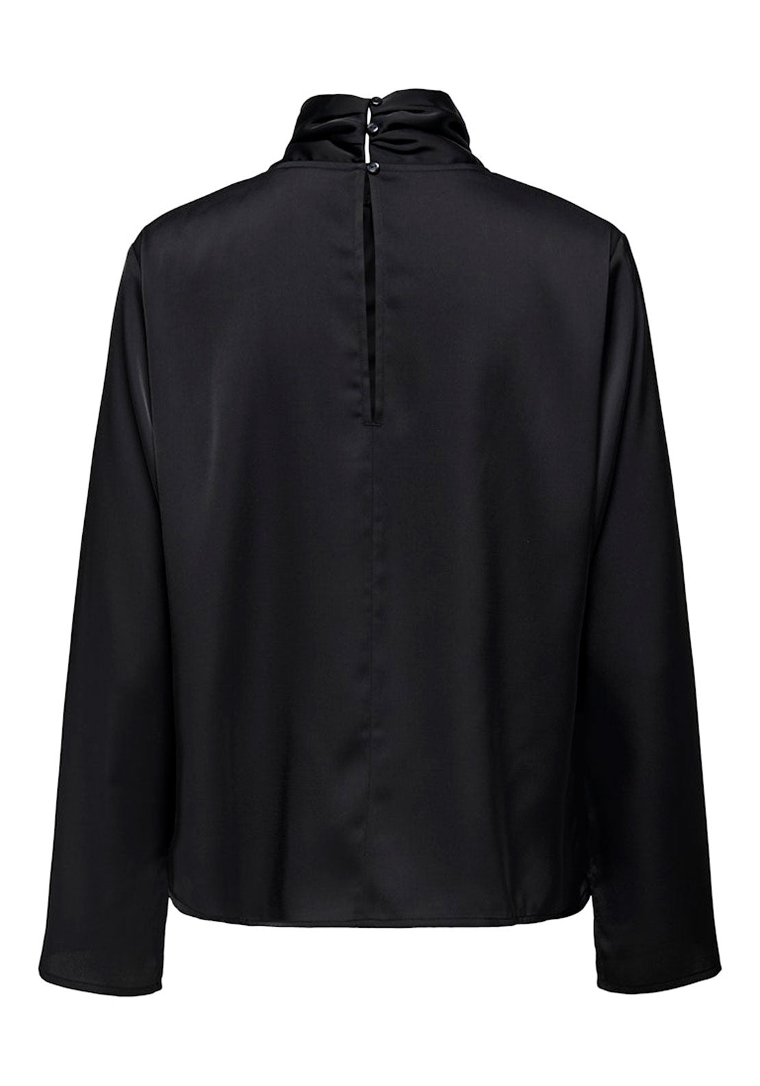 Jdy Long Sleeve High Neck Top - Black 2 Shaws Department Stores