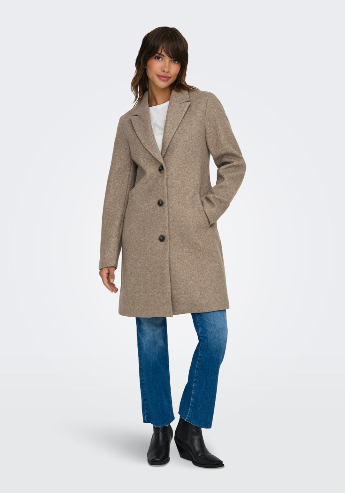 Jdy Echo Coat - Nature Melange 1 Shaws Department Stores