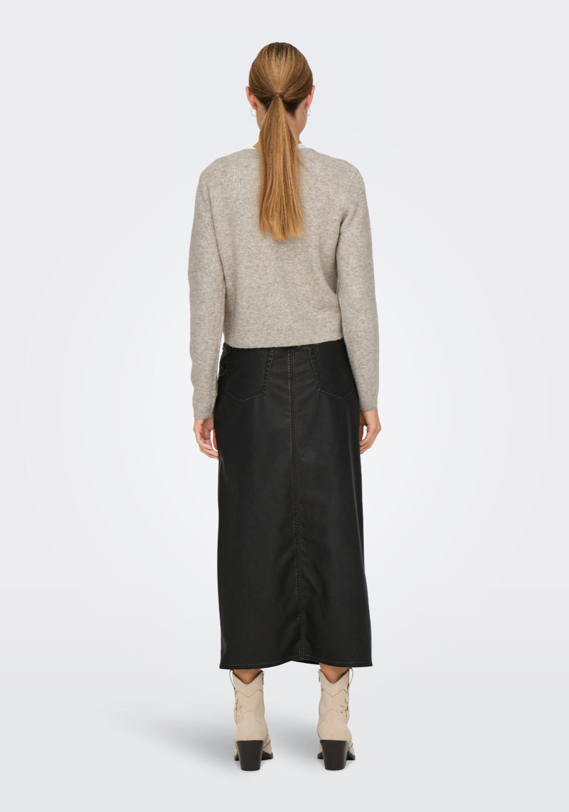 Jdy Chloe Long Sleeve Cardigan - Turtledove Melange 2 Shaws Department Stores