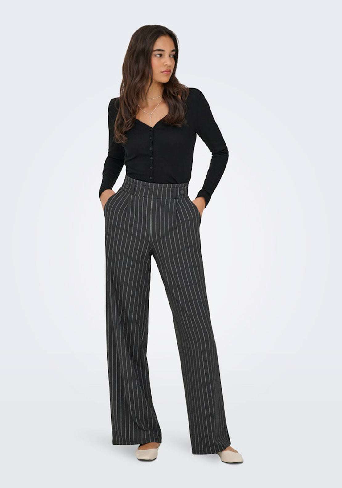 Jdy Regular Fit Trousers - Grey 3 Shaws Department Stores