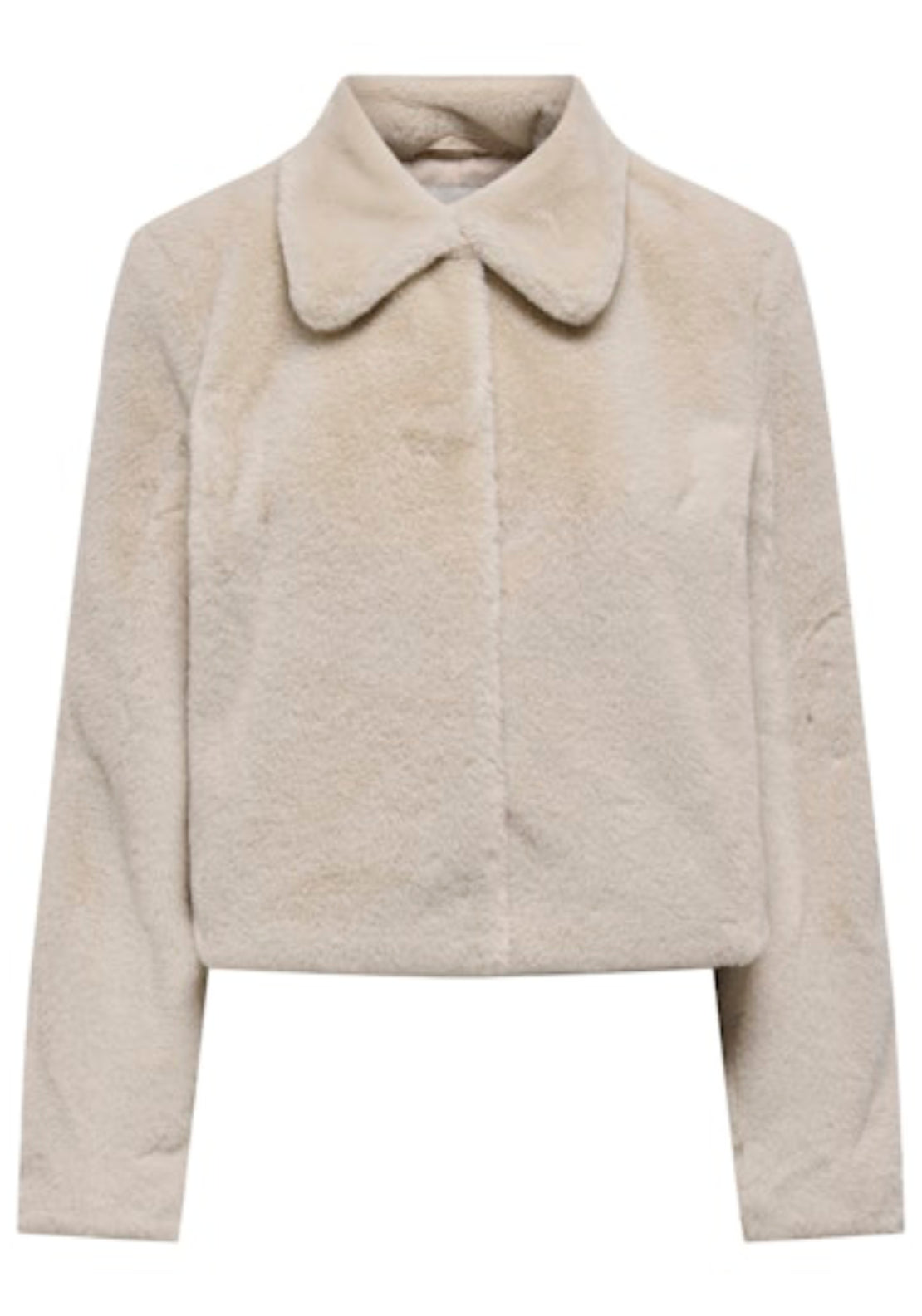 Macy Faux Fur Jacket - Moonbeam