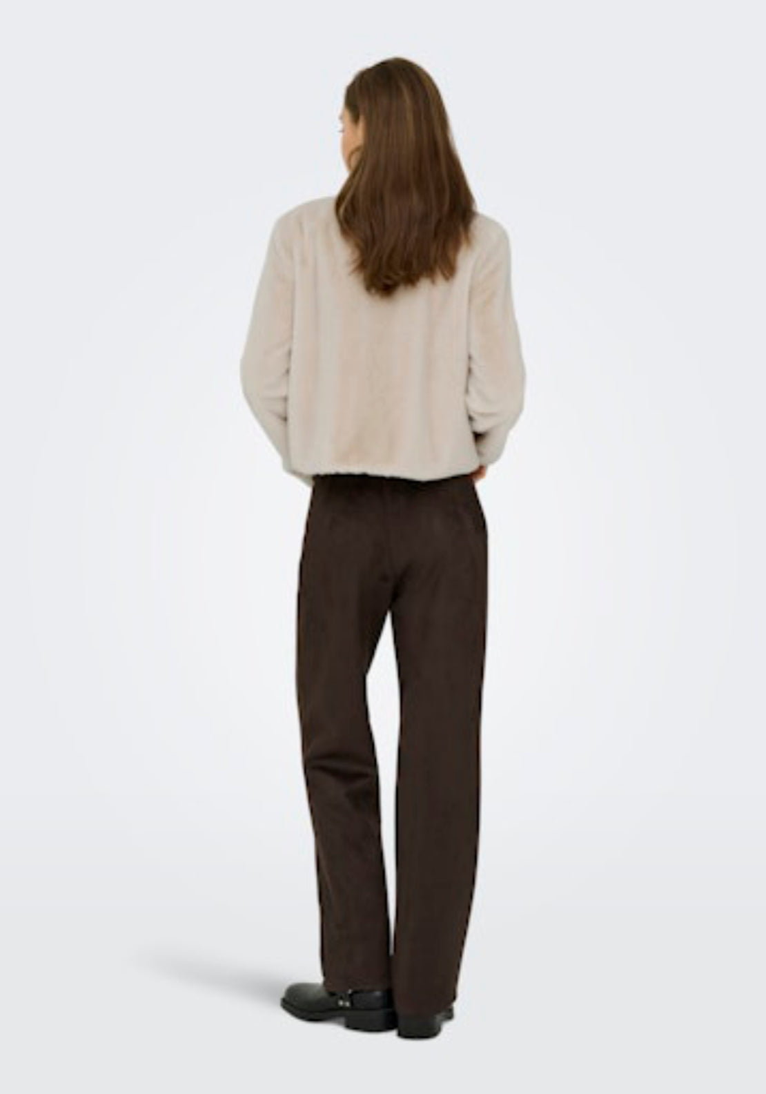 Macy Faux Fur Jacket - Moonbeam