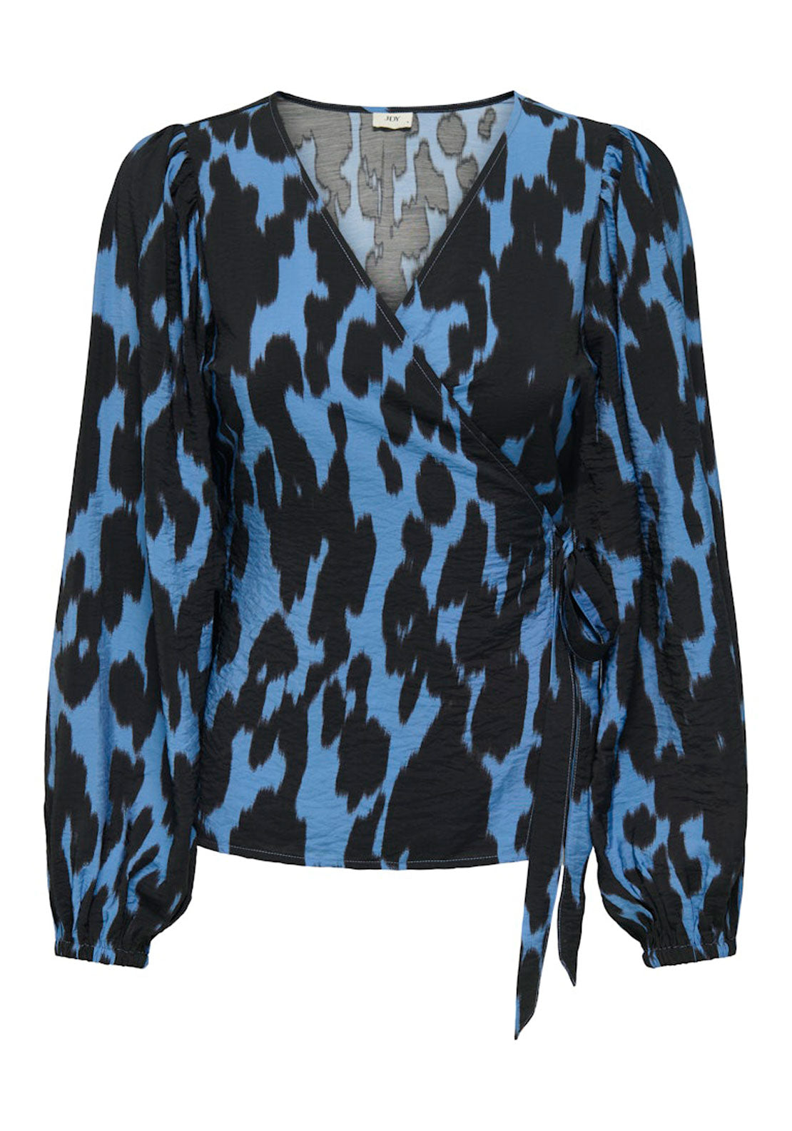 Jdy Long Sleeve Wrap Top - Blue 1 Shaws Department Stores