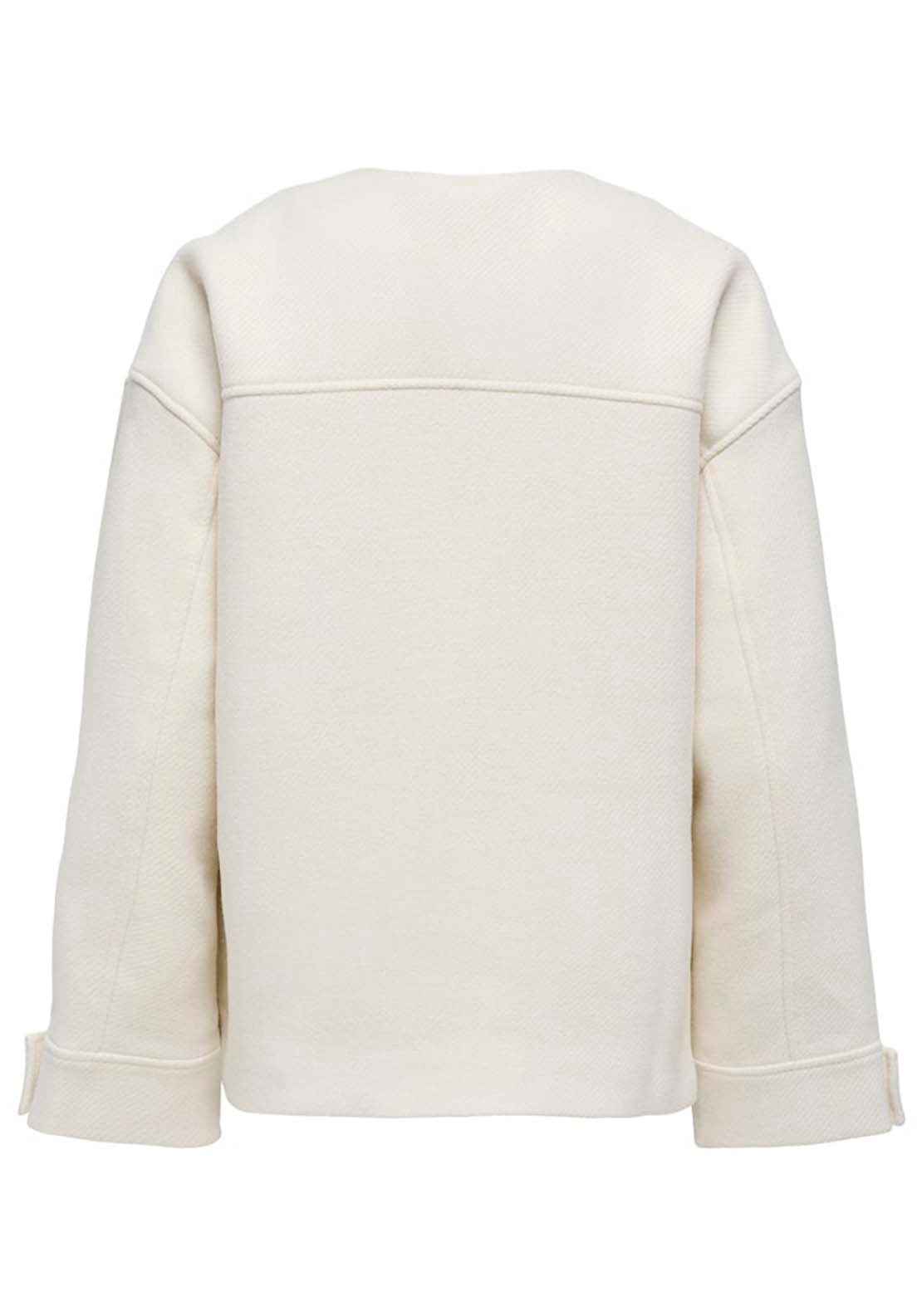 Jdy Short Buttoned Jacket - Tofu 2 Shaws Department Stores