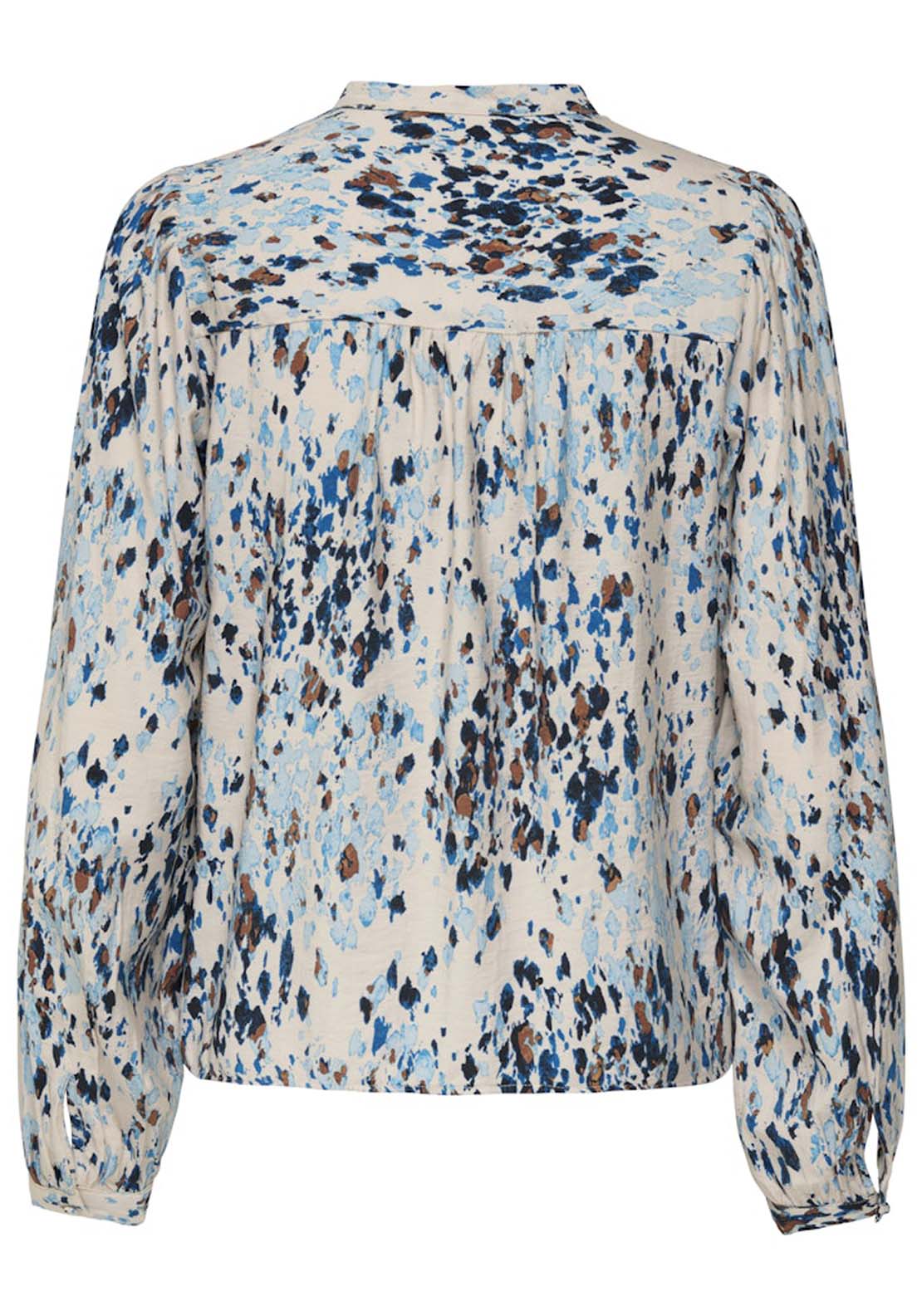Jdy Long Sleeve Flowy Blouse - Cloud Dancer Abstract 1 Shaws Department Stores