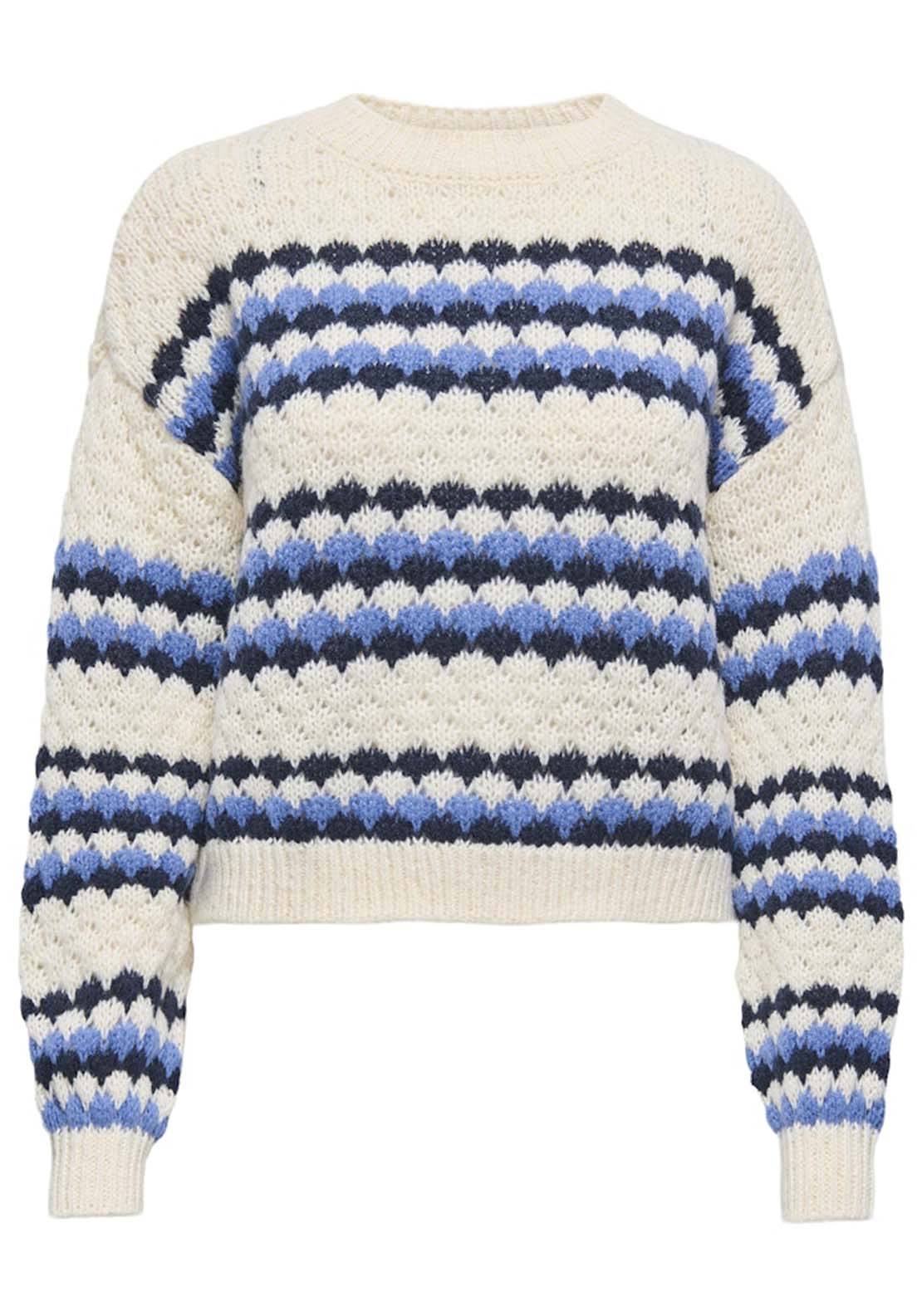 Jdy Long Sleeve Pullover - Sandshell Total Eclipse 1 Shaws Department Stores
