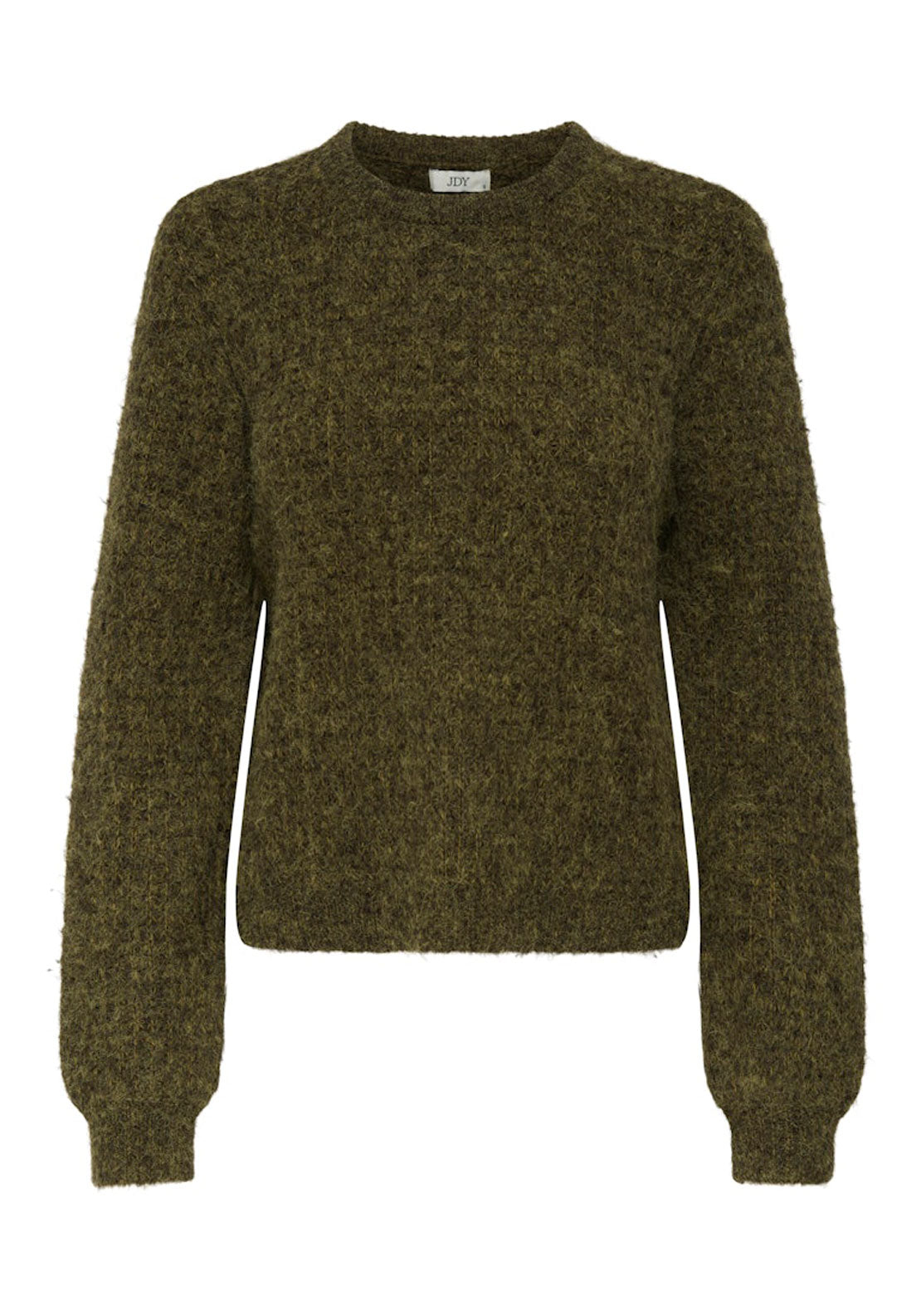 Jdy Long Sleeve Pullover - Dark Olive Melange 1 Shaws Department Stores
