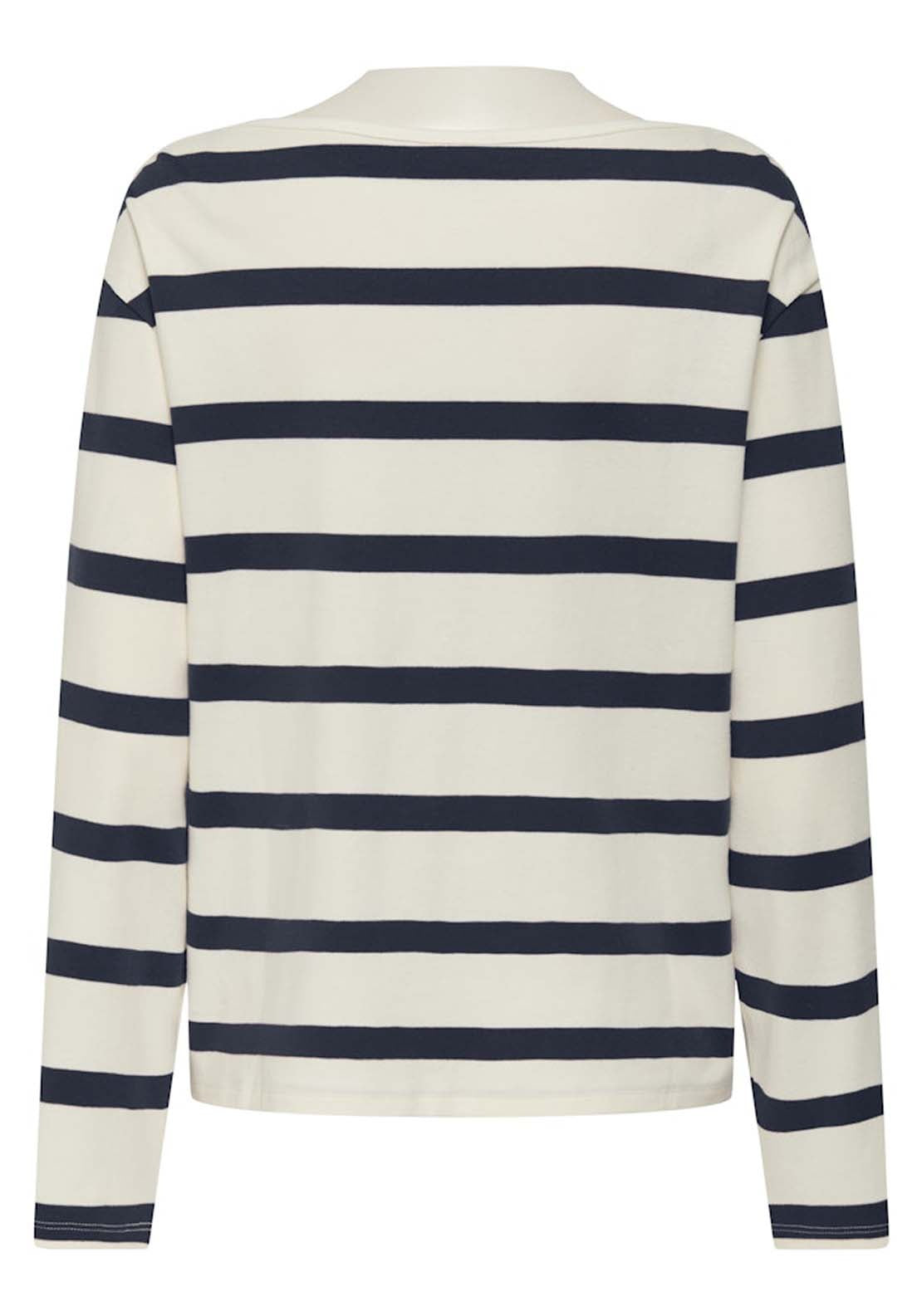 Jdy Long Sleeve Top - Cloud Dancer Total Eclipse 2 Shaws Department Stores