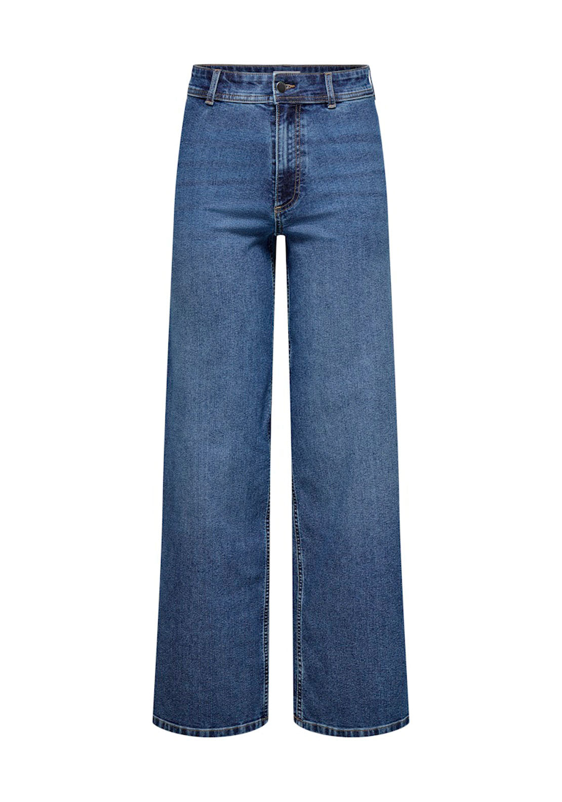 Jdy High Waist Wide Leg Jeans - Blue 6 Shaws Department Stores
