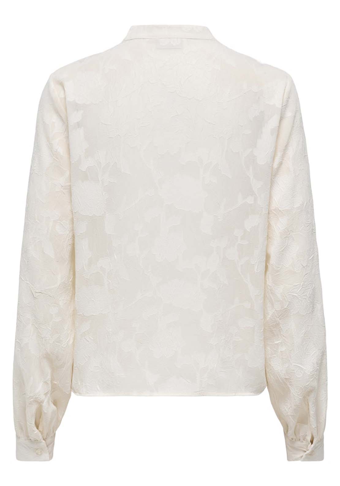 Jdy Long Sleeve V-Neck Shirt - Grey 2 Shaws Department Stores