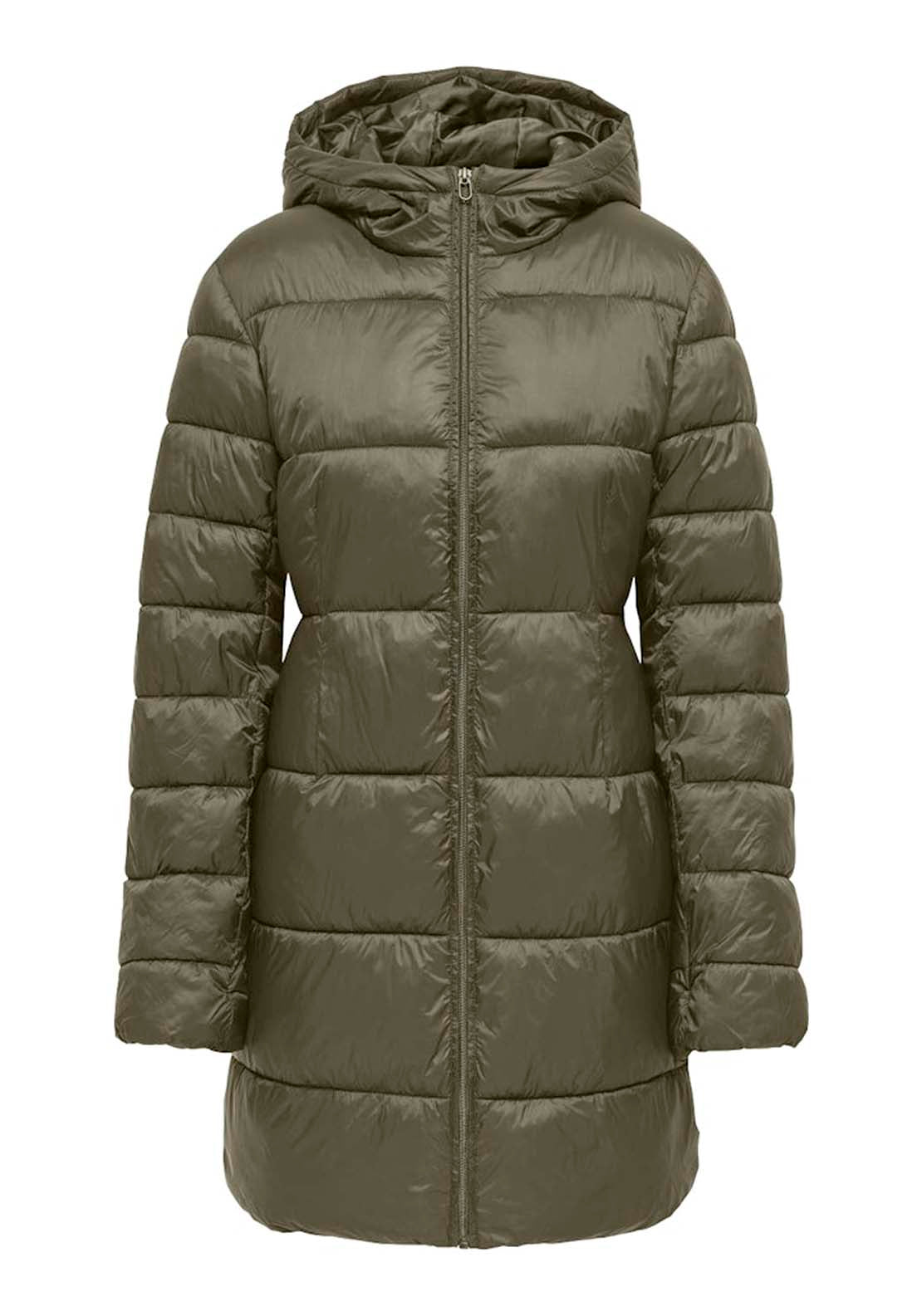 Jdy Long Padded Jacket - Green 1 Shaws Department Stores