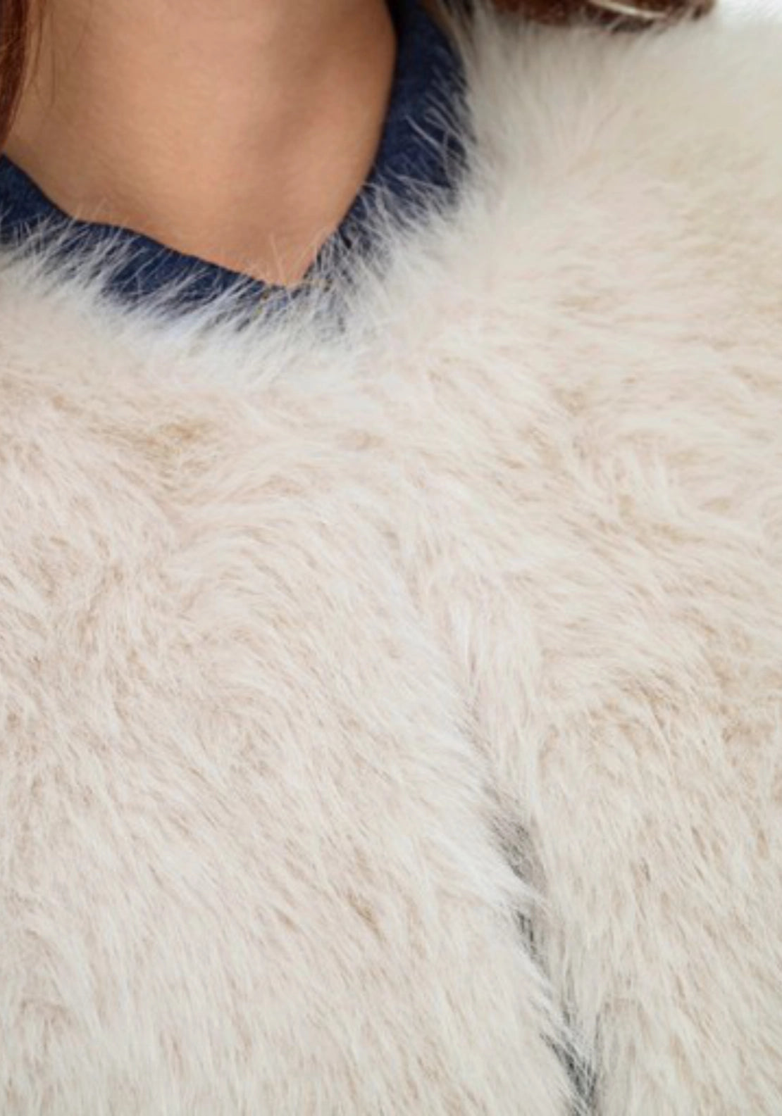 Ora Faux Fur Waistcoat - Birch
