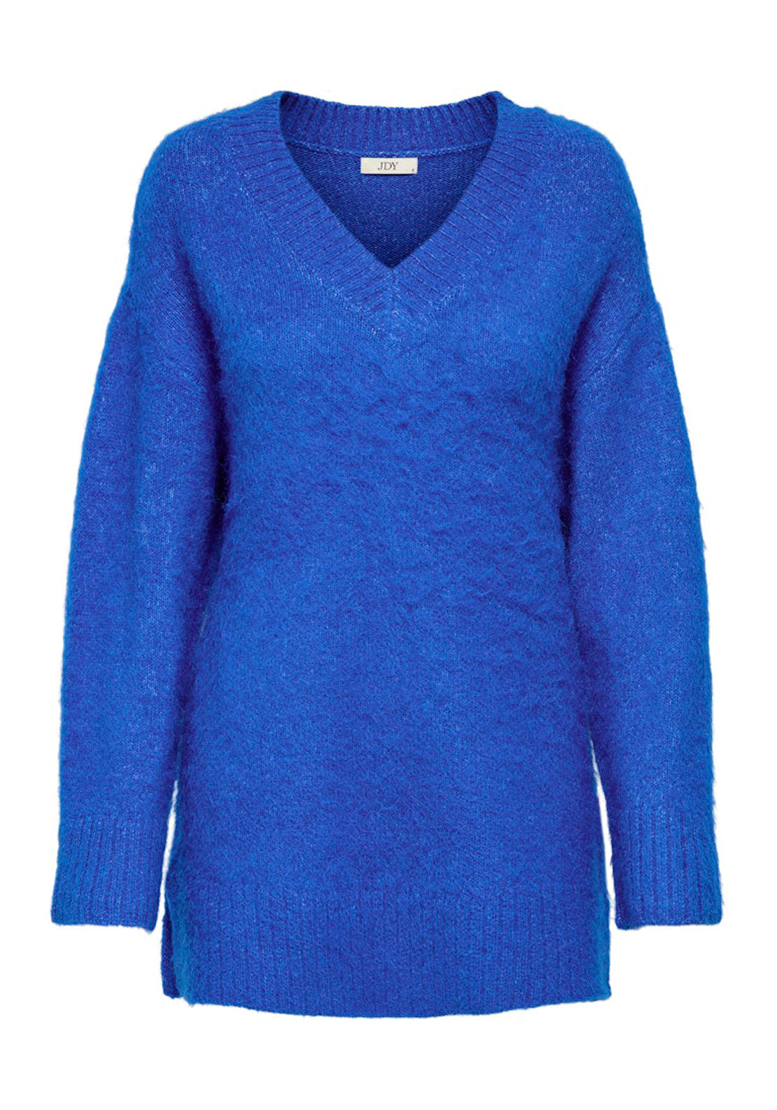 Jdy Long Sleeve V Neck Jumper - Skydiver Melange 1 Shaws Department Stores