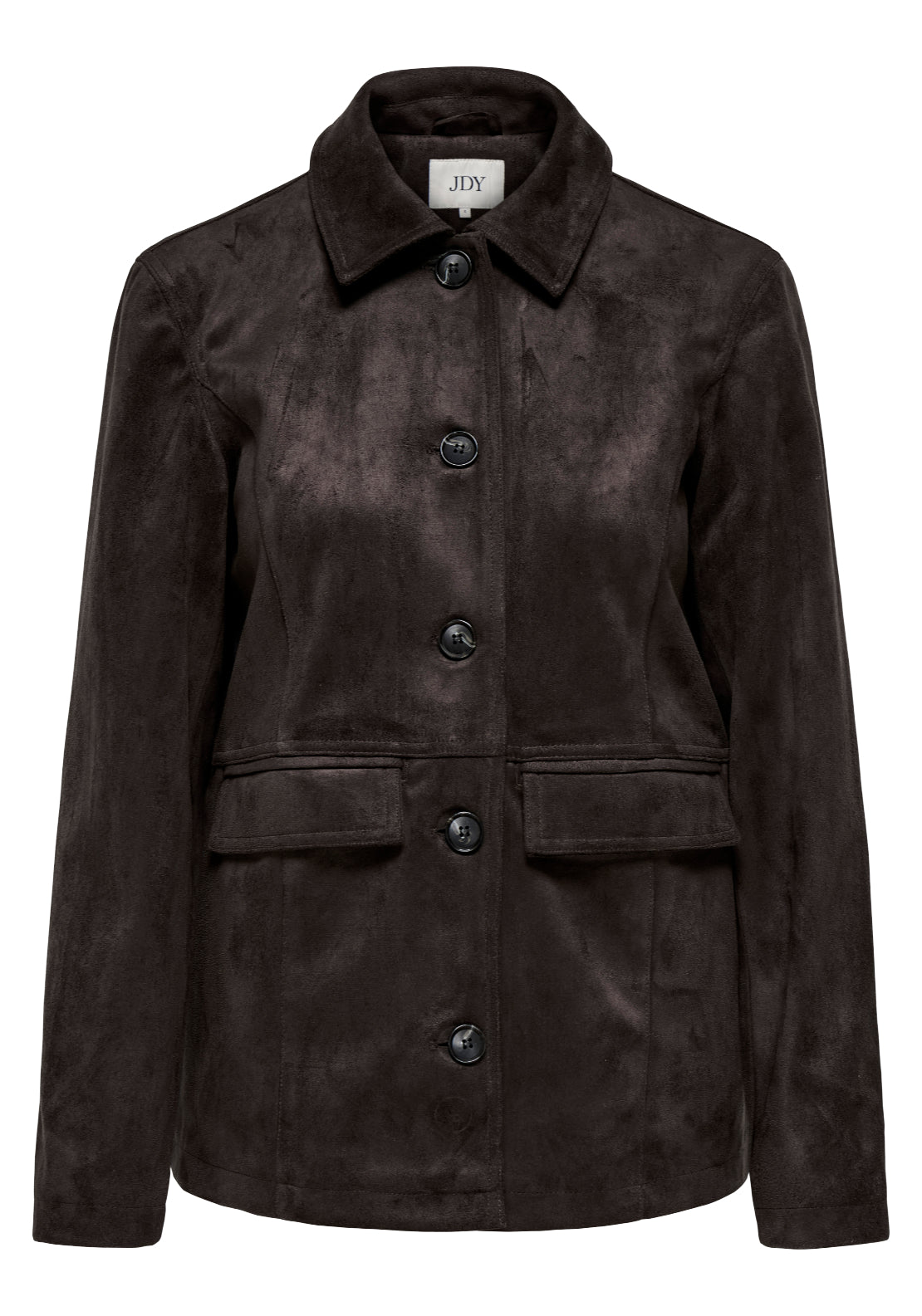 Jdy Parker Faux Suede Jacket - Brown 1 Shaws Department Stores