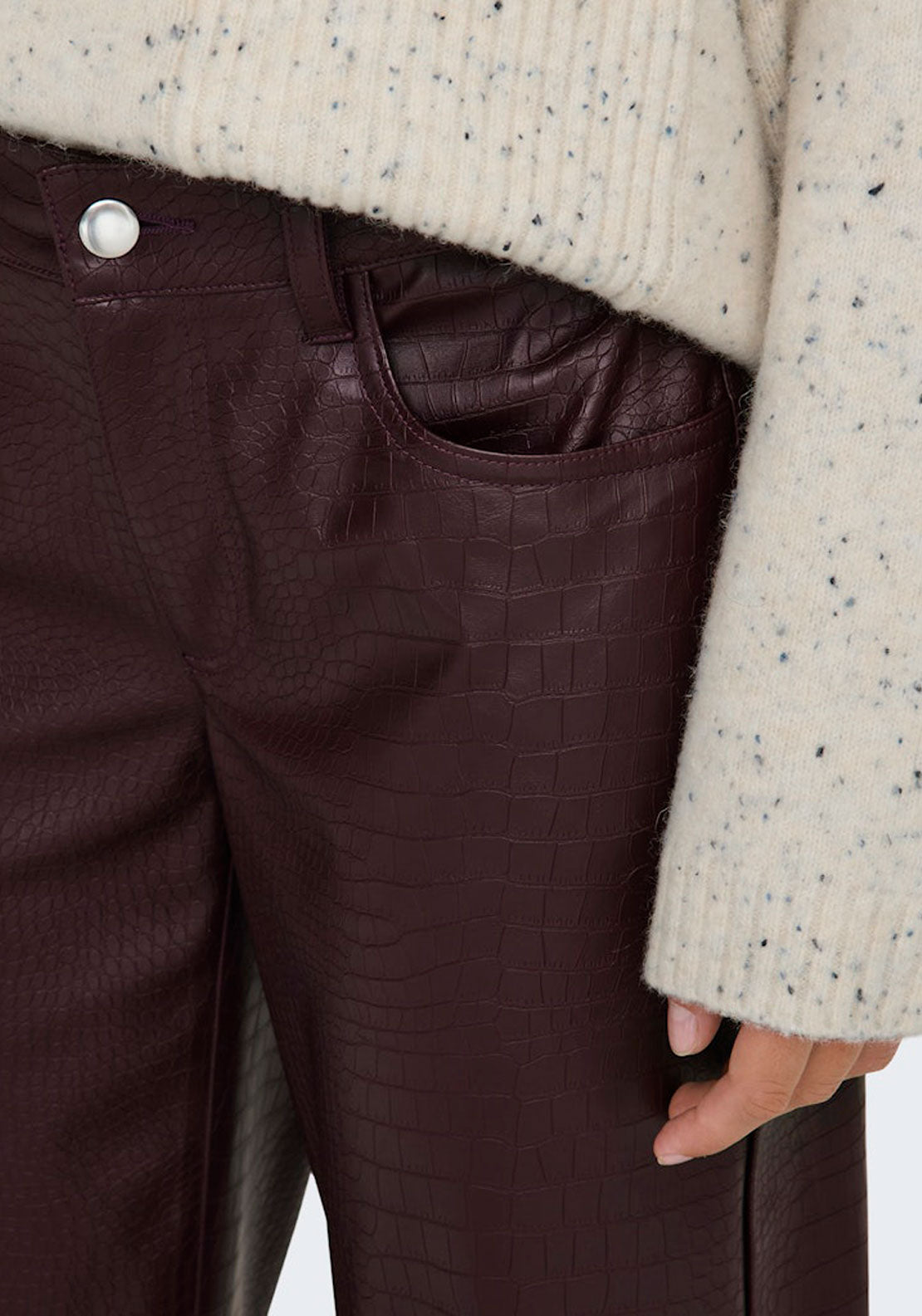 Jdy Straight Fit Trousers - Brown 3 Shaws Department Stores