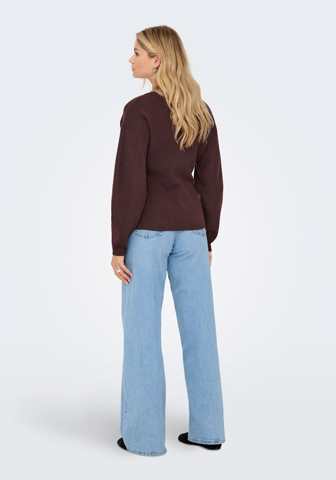 Jdy Long Sleeve Fitted Cardigan - Brown 2 Shaws Department Stores