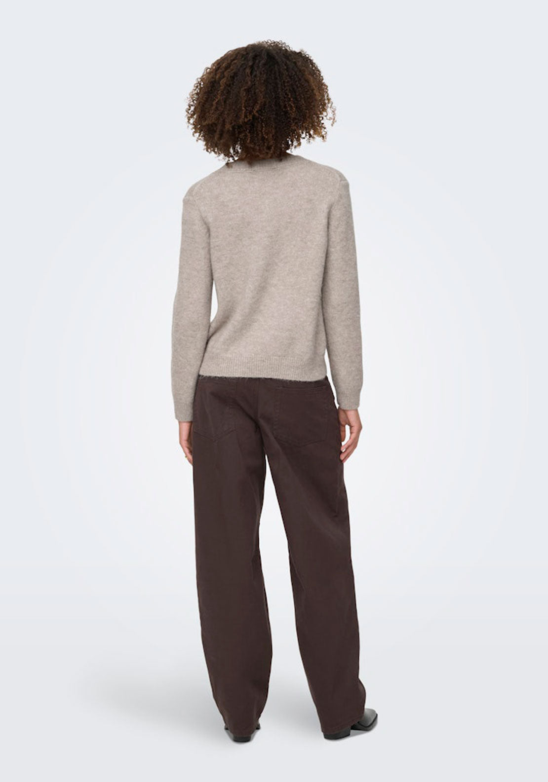 Jdy Long Sleeve Pearl Jumper - Pink 2 Shaws Department Stores